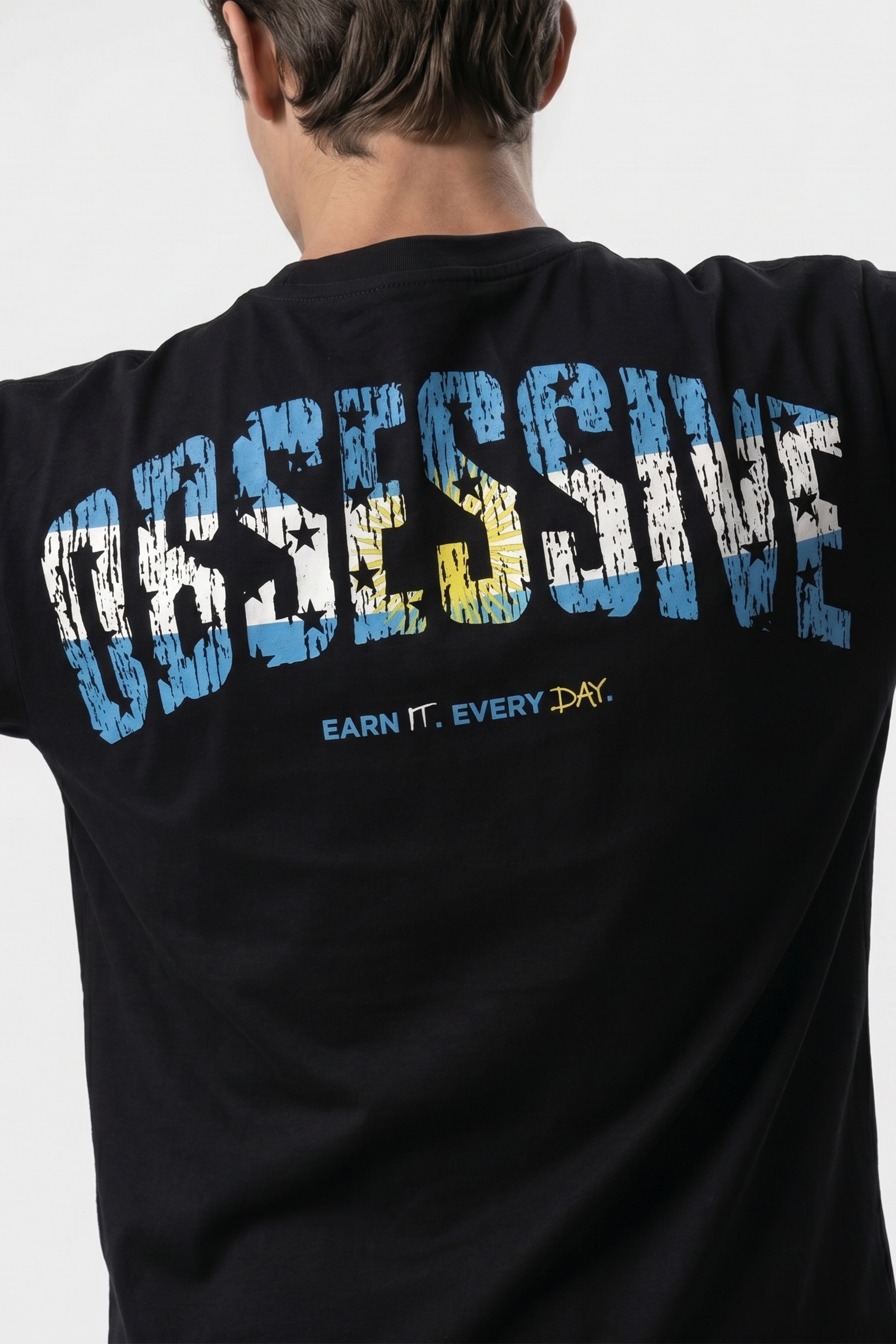 WORLD STAGE ARGENTINA OVERSIZED TEE - NEGRO