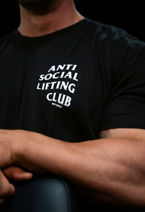 CAMISETA ANTI SOCIAL LIFTING CLUB - NEGRO