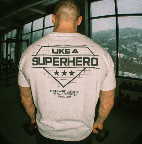 CAMISETA SUPERHERO - BLANCO