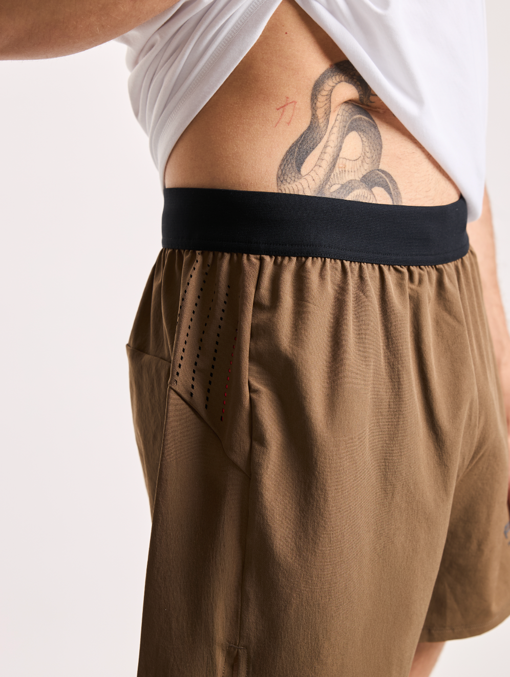 PREMIUM SLIM SHORT PBS - SEPIA