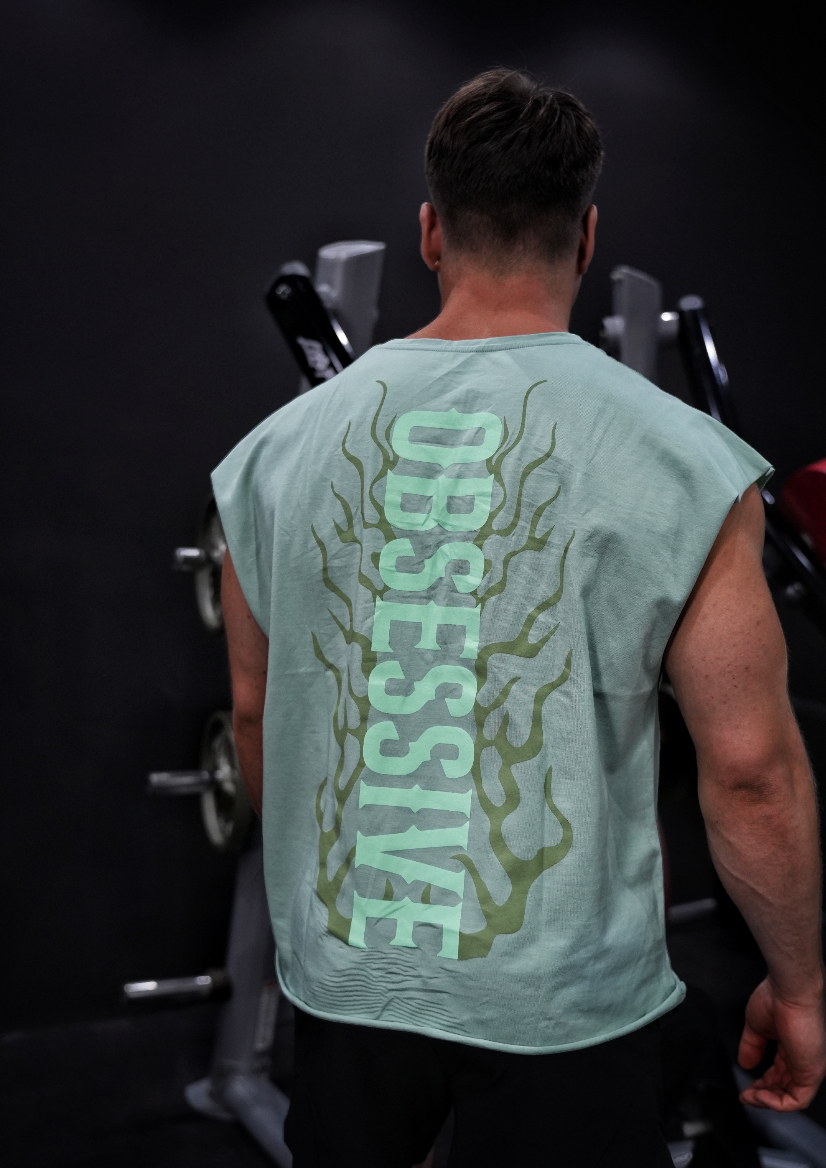 OBSESSIVE FLAME TANK TOP - VERDE