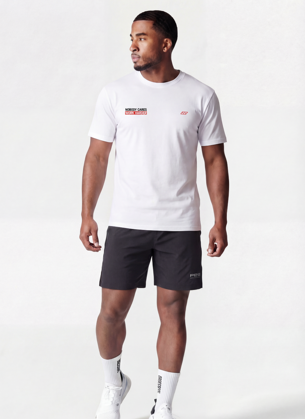 NOBODY CARES T-SHIRT - BLANCO