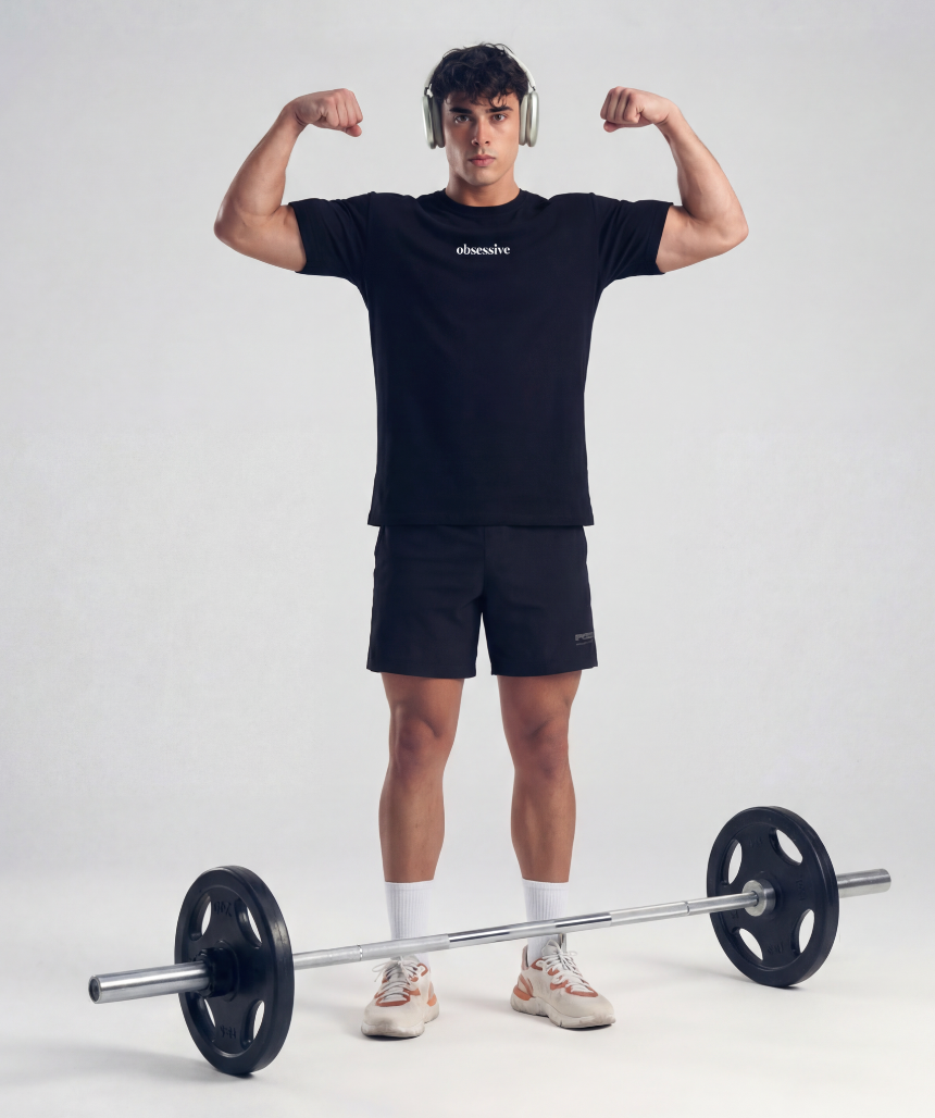 CAMISETA OBSESSIVE OVERSIZE - NEGRO