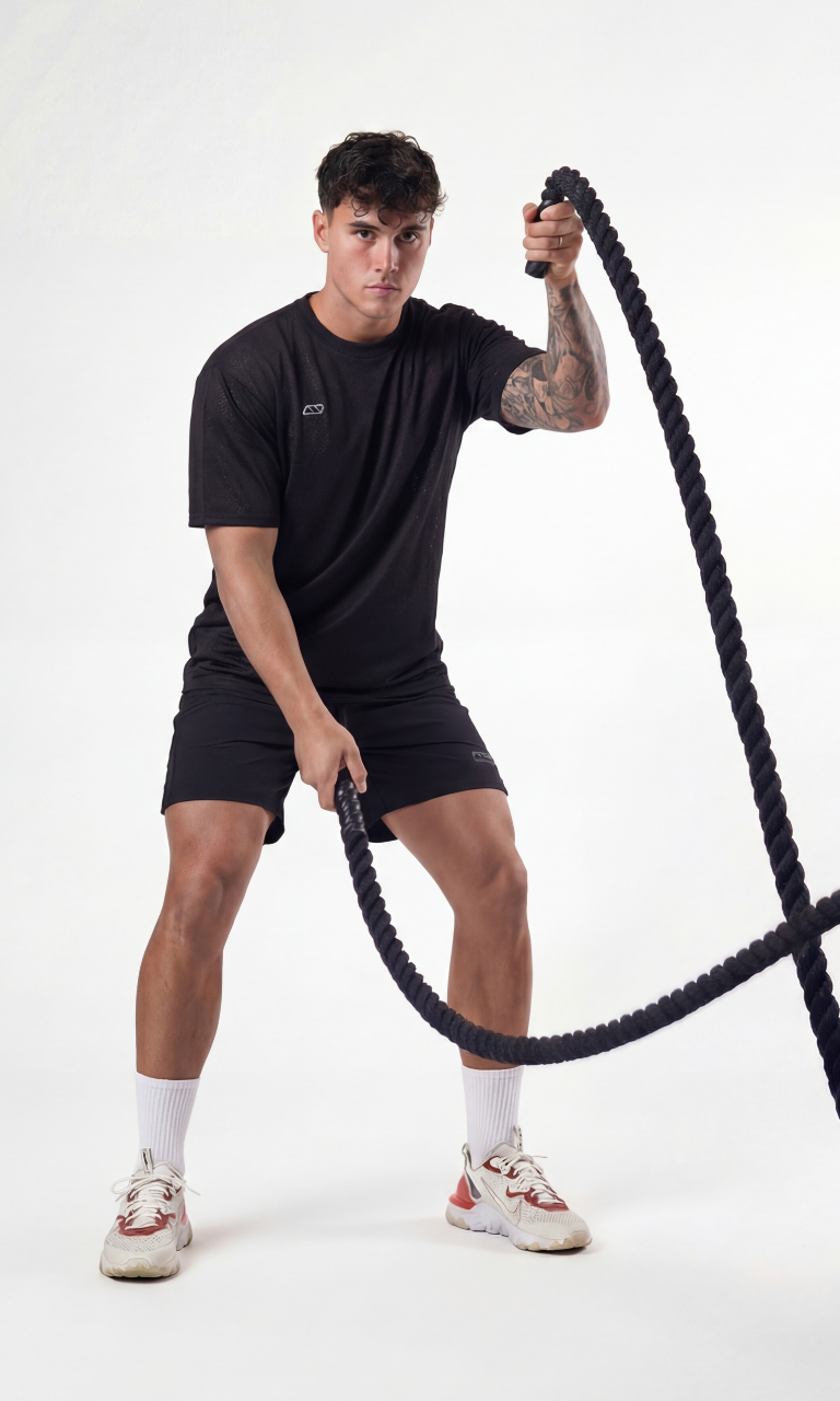 MINIMAL LOGO T-SHIRT - NEGRO