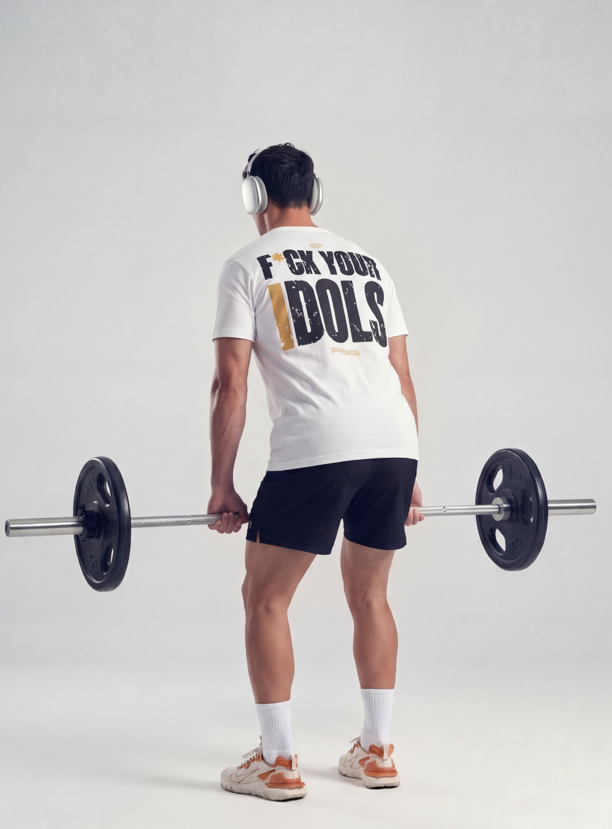 CAMISETA F*CK YOUR IDOLS 24' - BLANCO