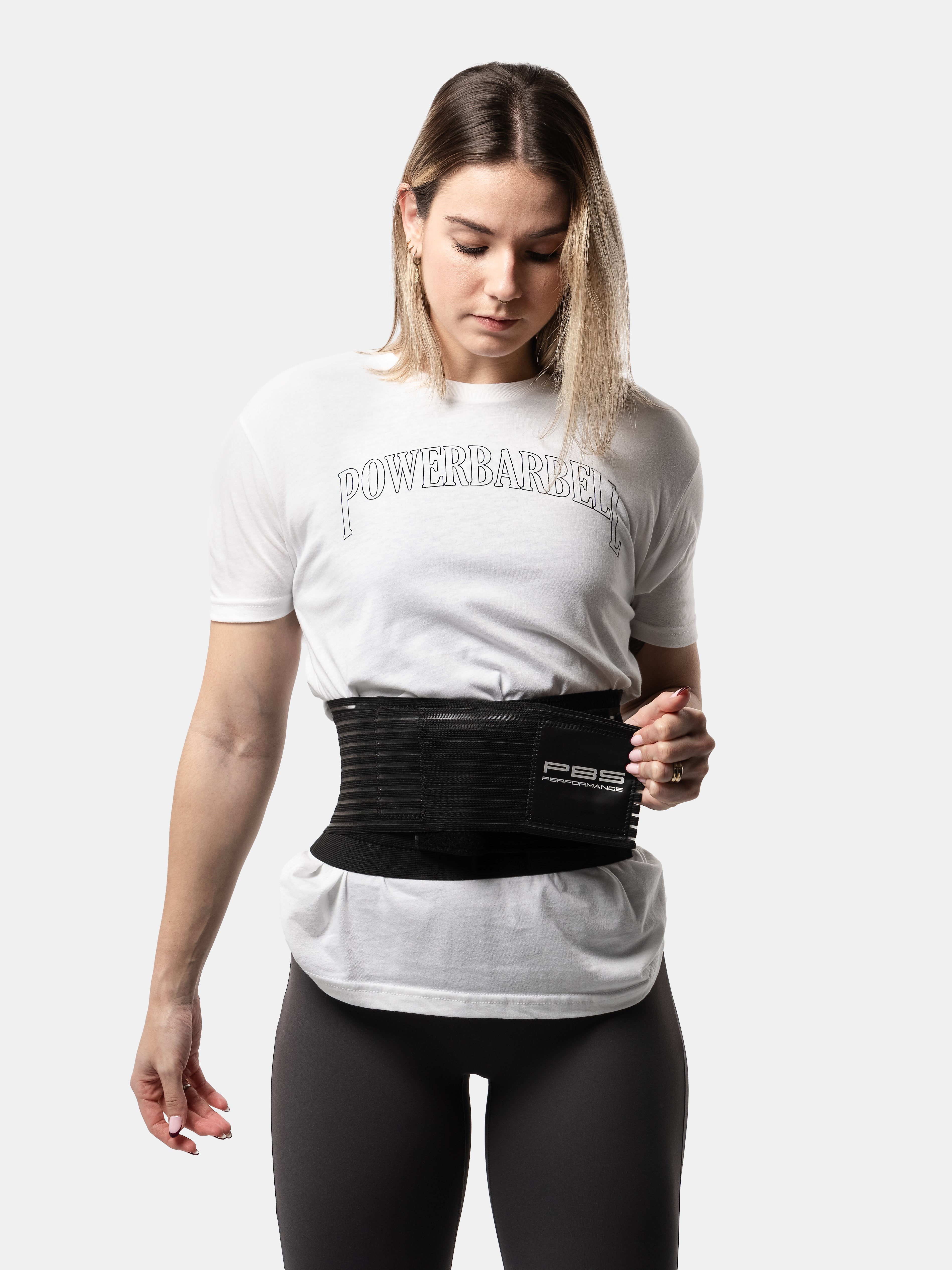 POWERBARBELL BASIC TEE - BLANCO
