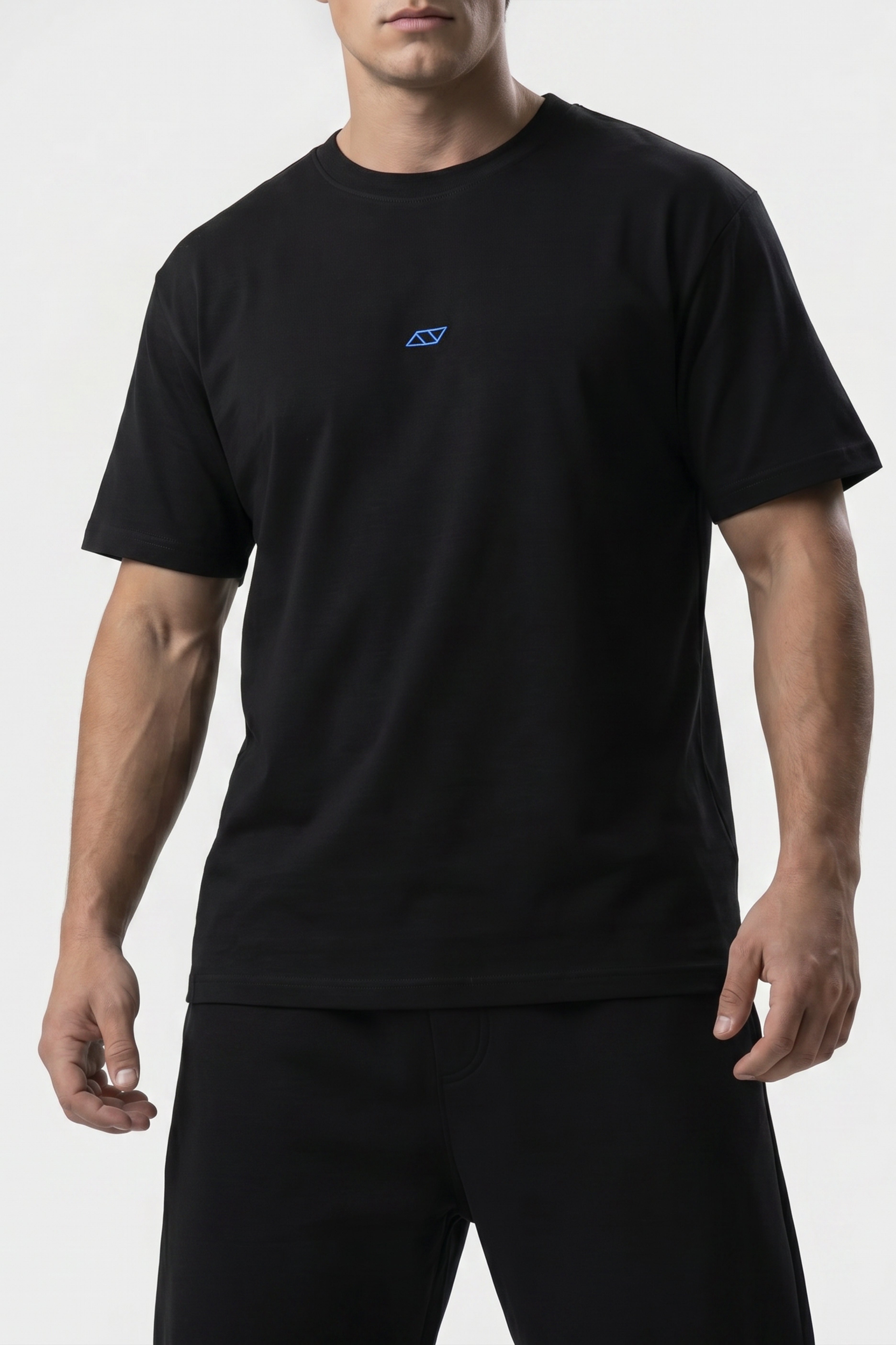 WORLD STAGE USA OVERSIZED TEE - NEGRO