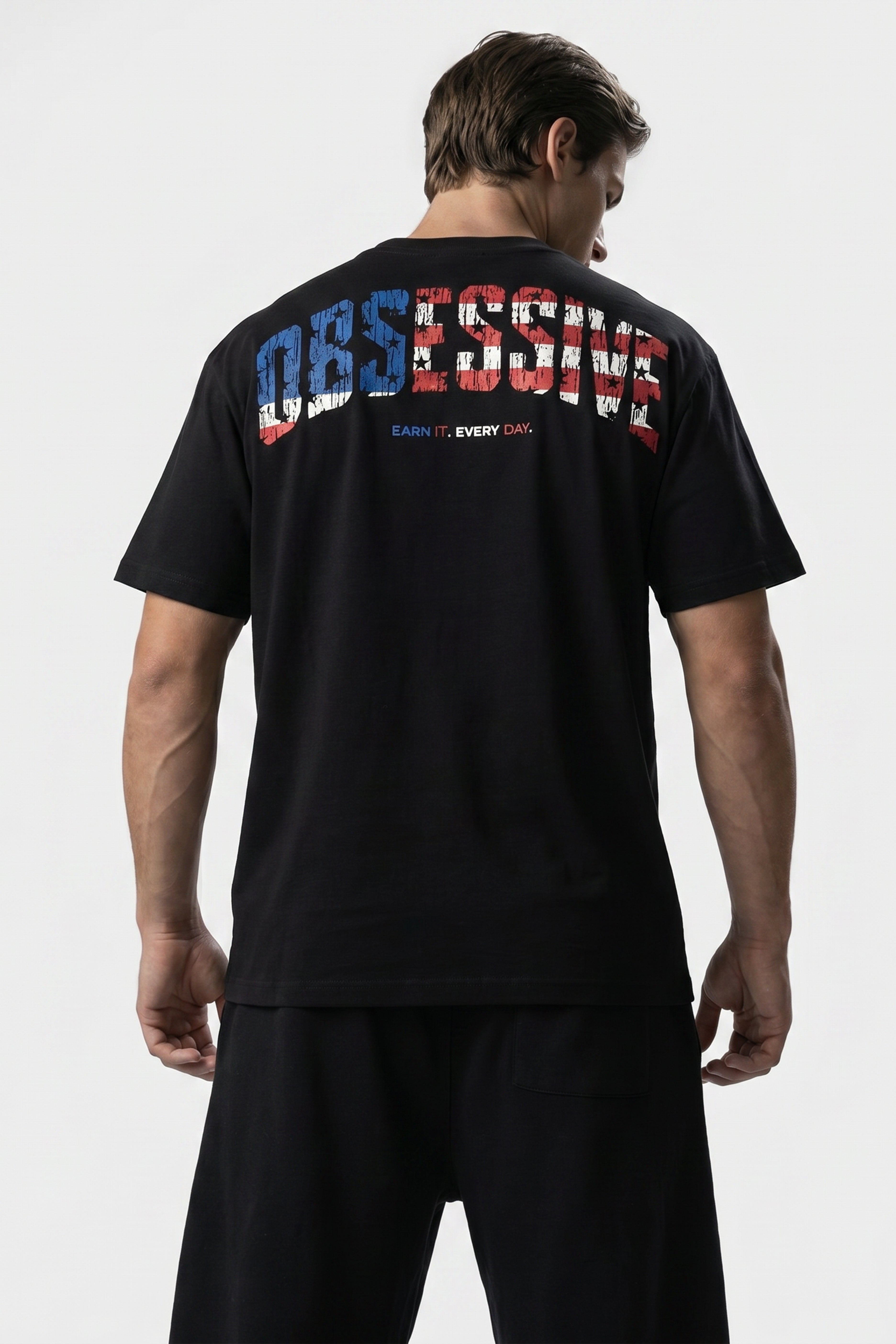 WORLD STAGE USA OVERSIZED TEE - NEGRO