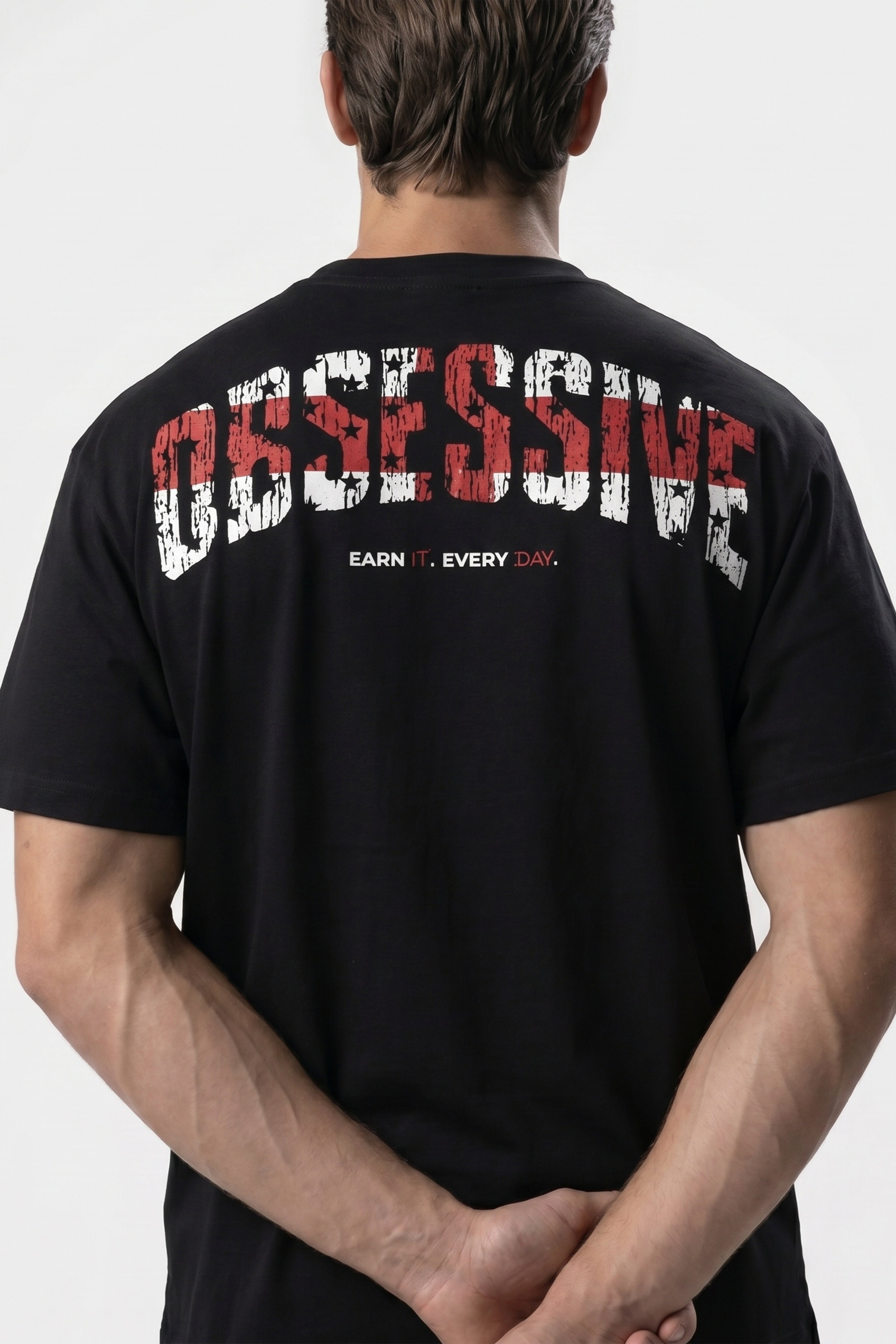 WORLD STAGE ENGLAND OVERSIZED TEE - NEGRO