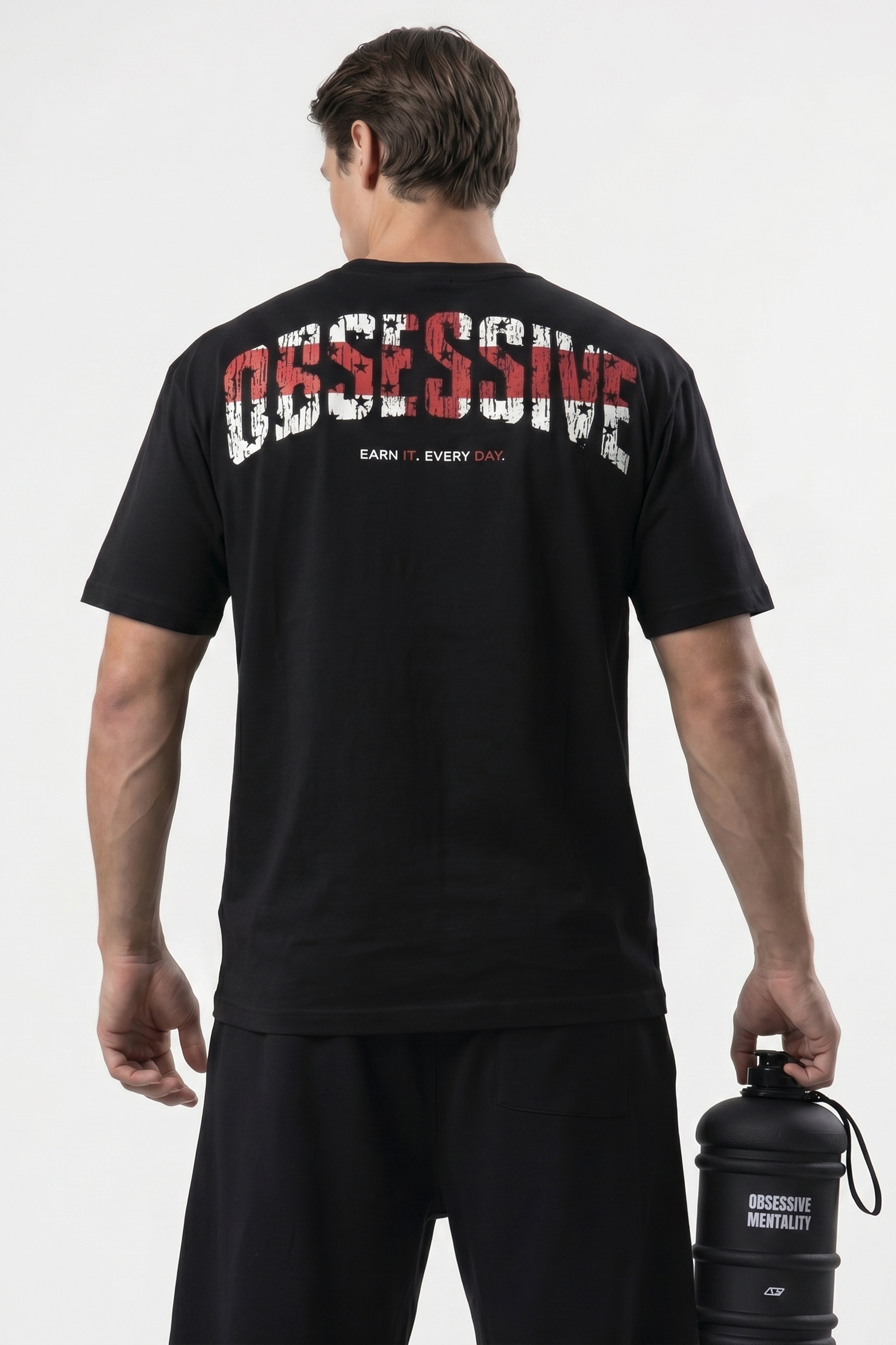 WORLD STAGE ENGLAND OVERSIZED TEE - NEGRO