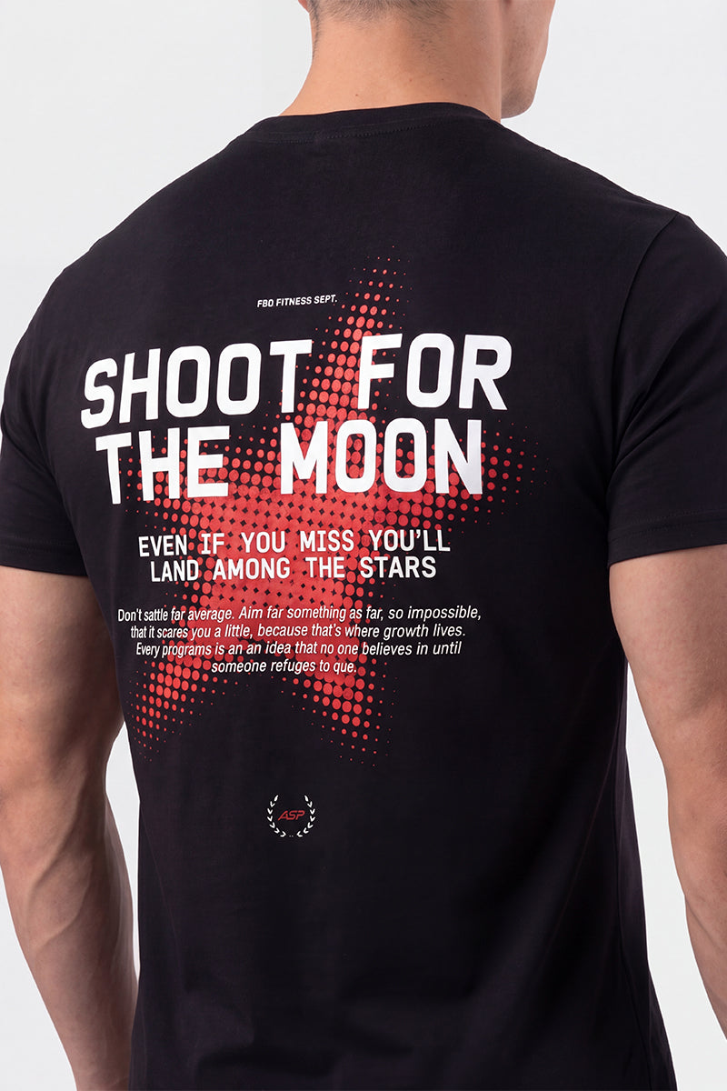 SHOOT FOR THE MOON 2.0 T-SHIRT - NEGRO