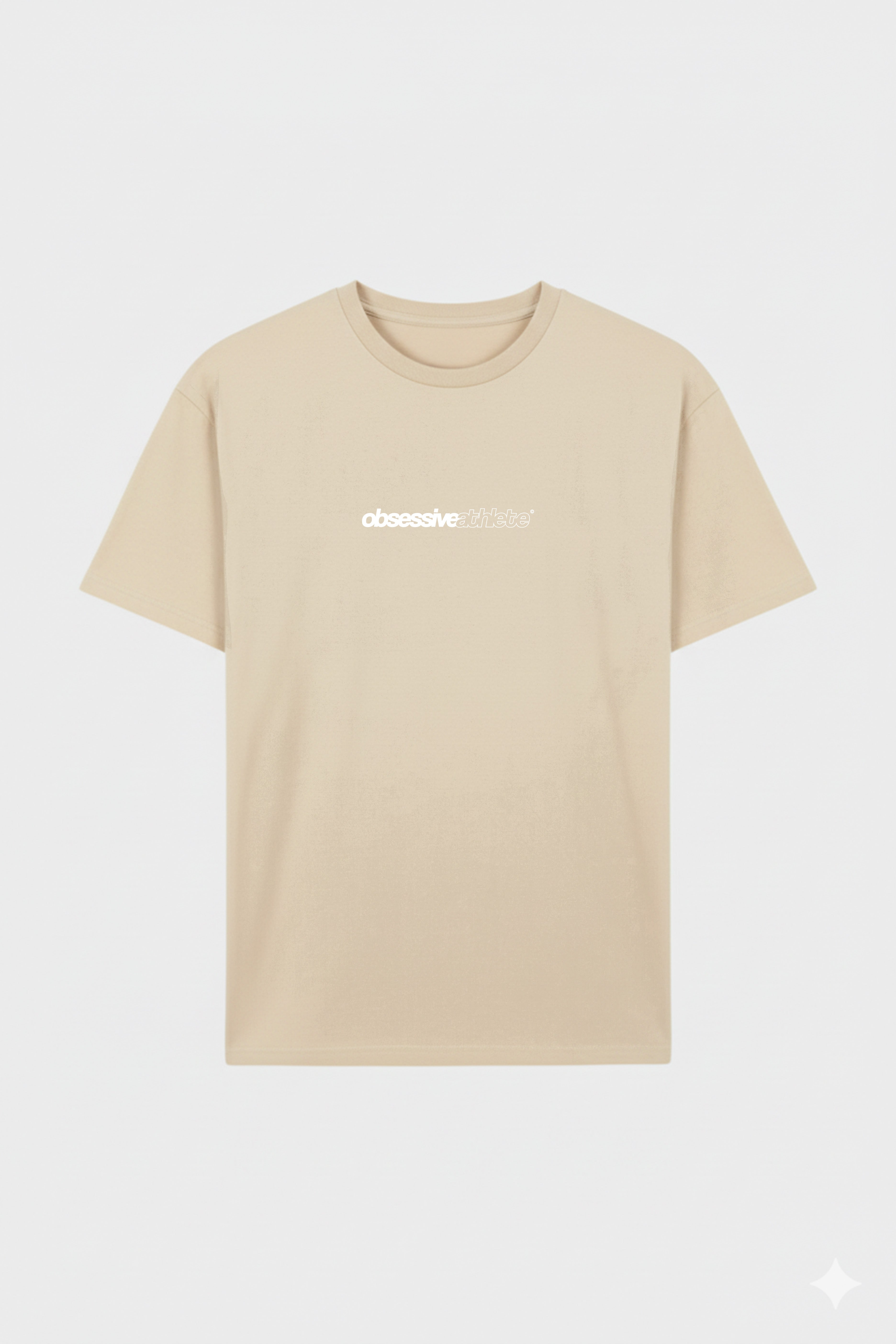 OBSESSIVE ATHLETE OVERSIZED T-SHIRT - BEIGE