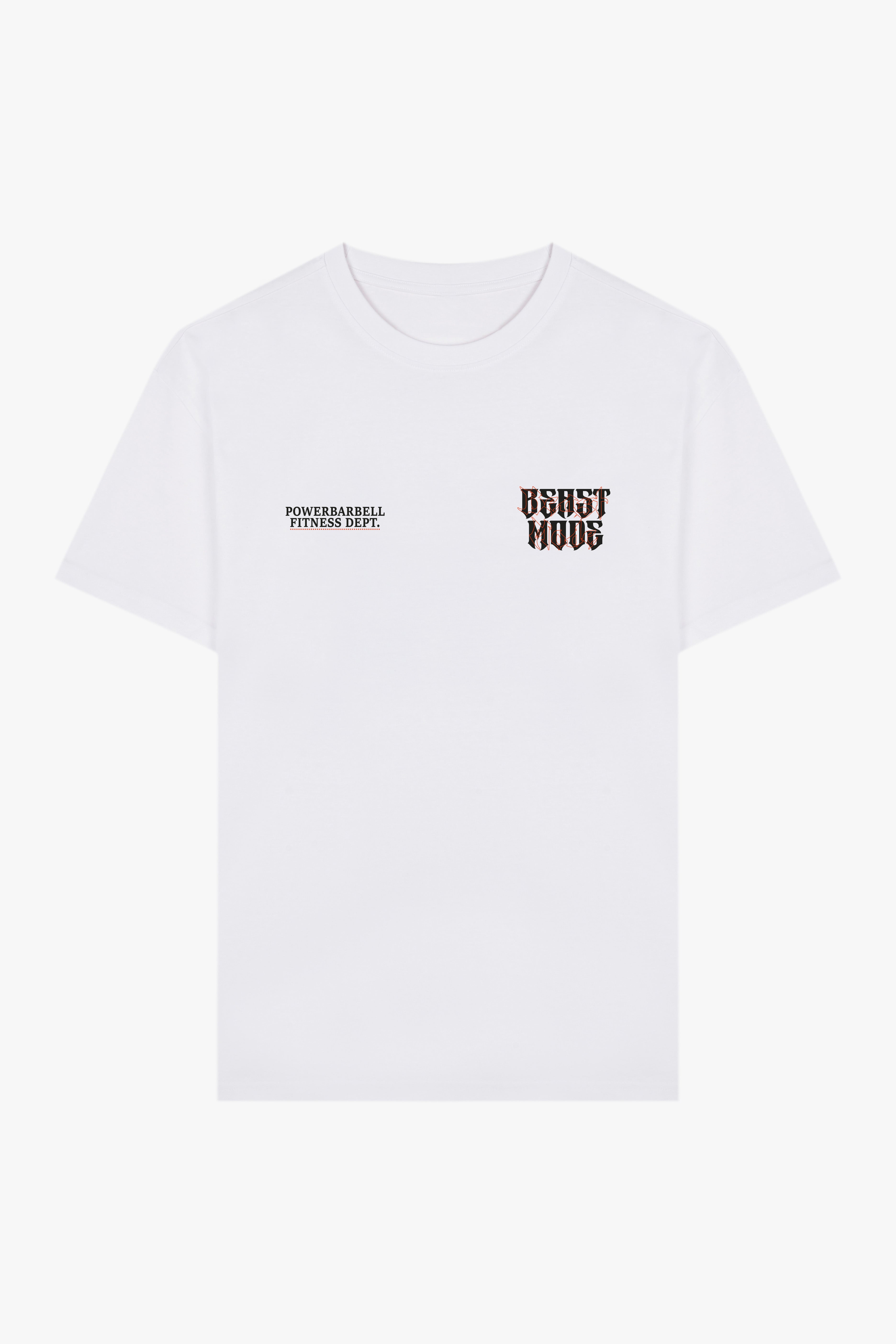 BEAST MODE OVERSIZE T-SHIRT - BLANCO