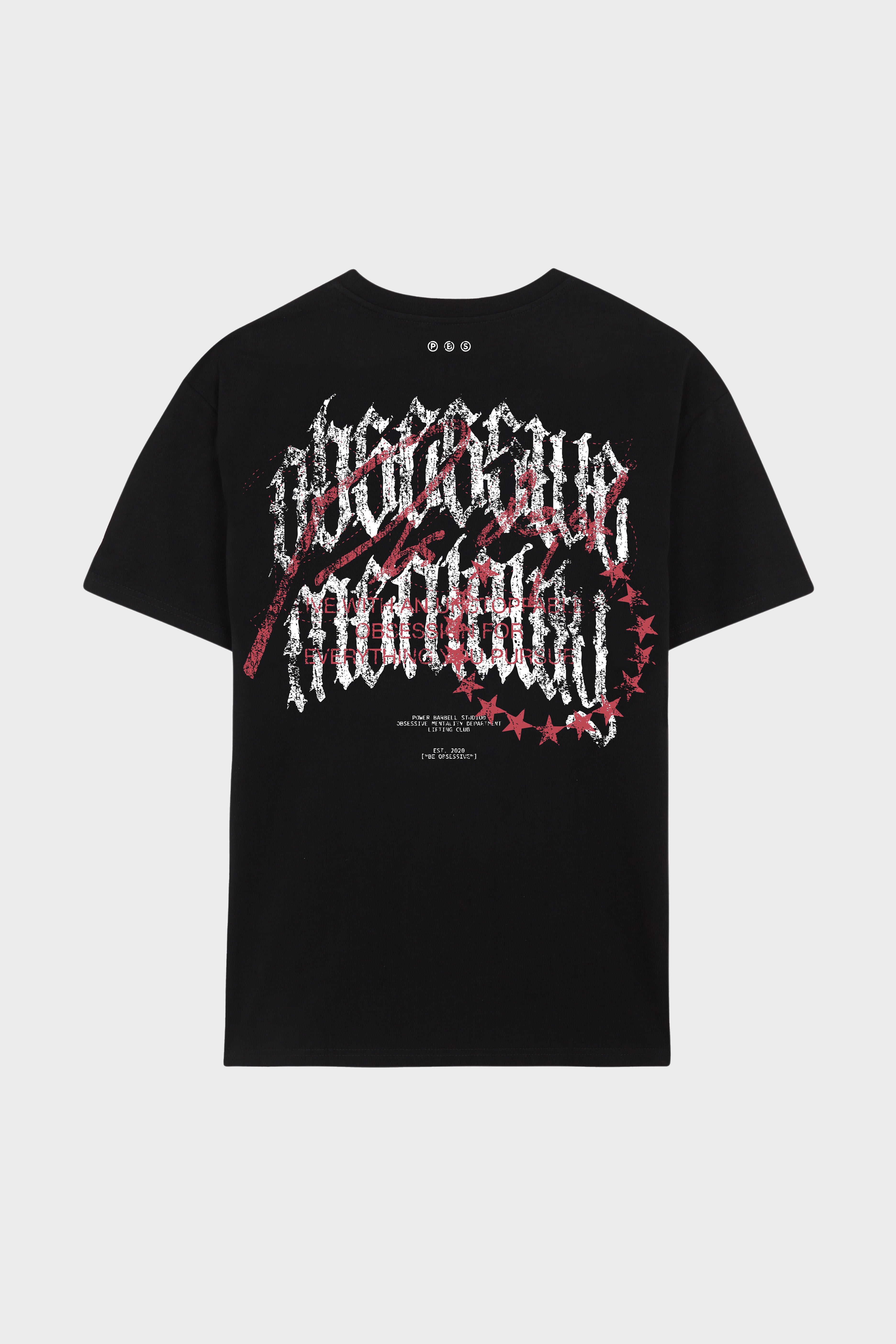 OBSESSIVE MENTALITY OVERSIZED T-SHIRT - NEGRO