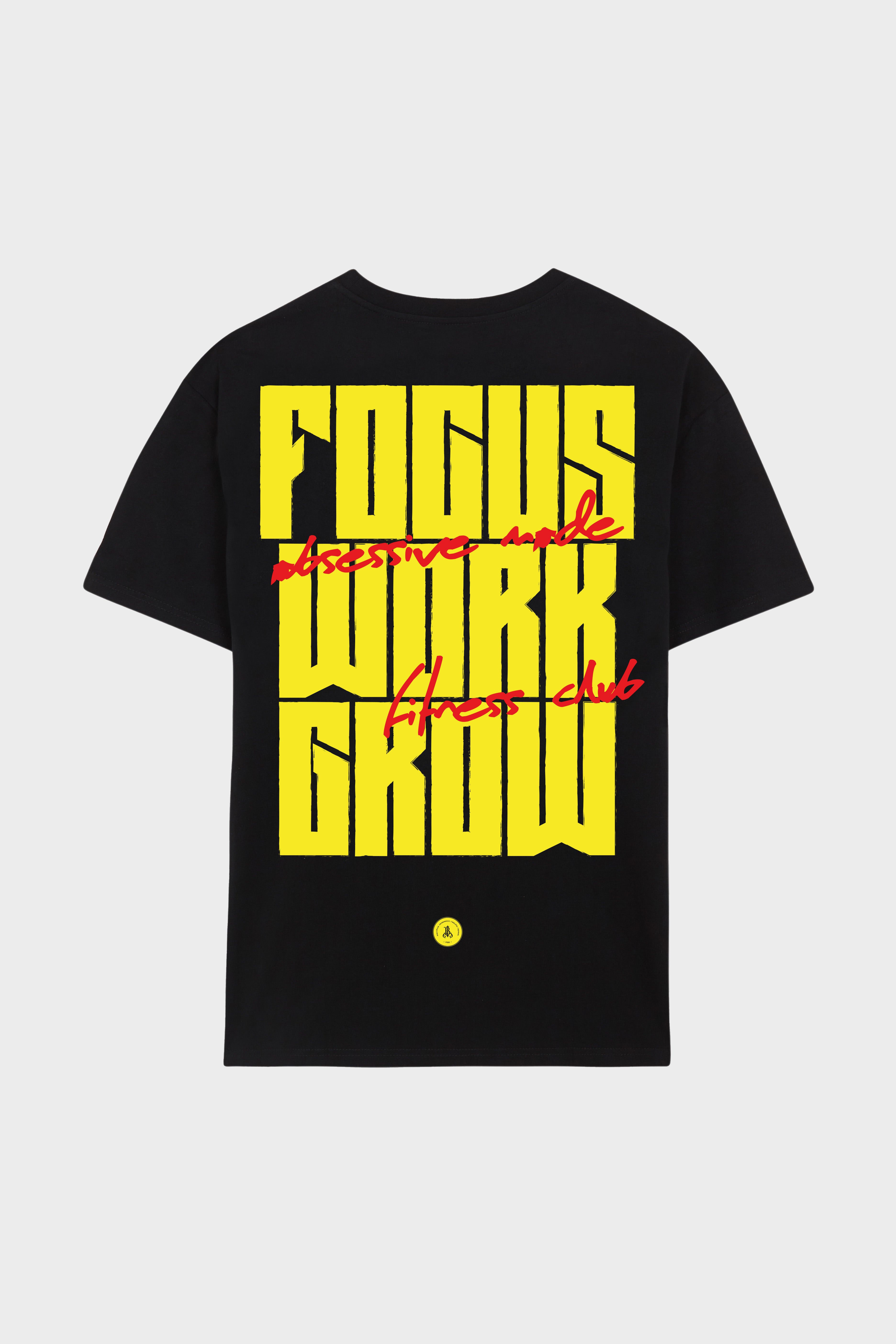 FOCUS WORK GROW OVERSIZE T-SHIRT - NEGRO
