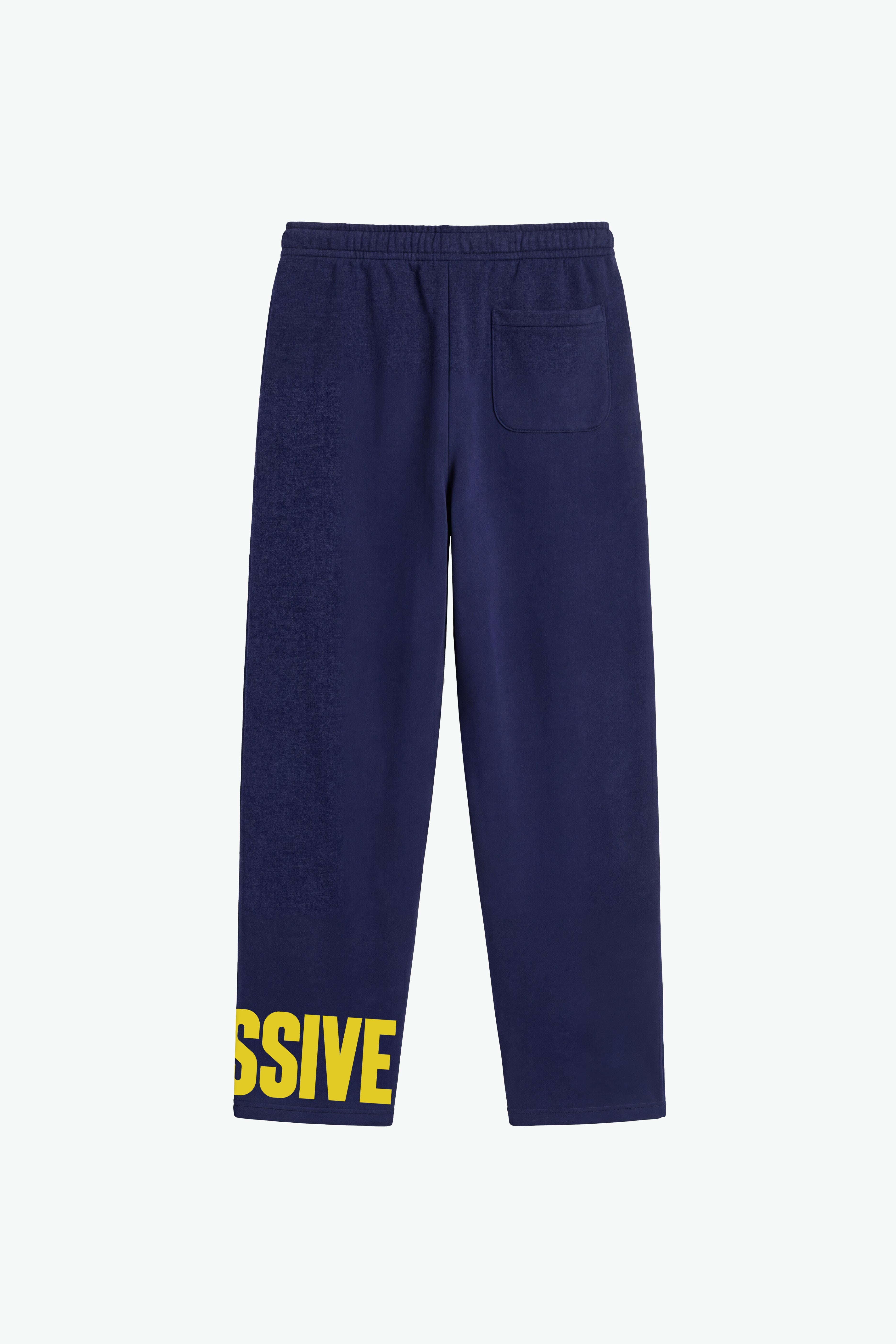 OBSESSIVE MENTALITY DEPT WIDE LEG JOGGER - NAVY