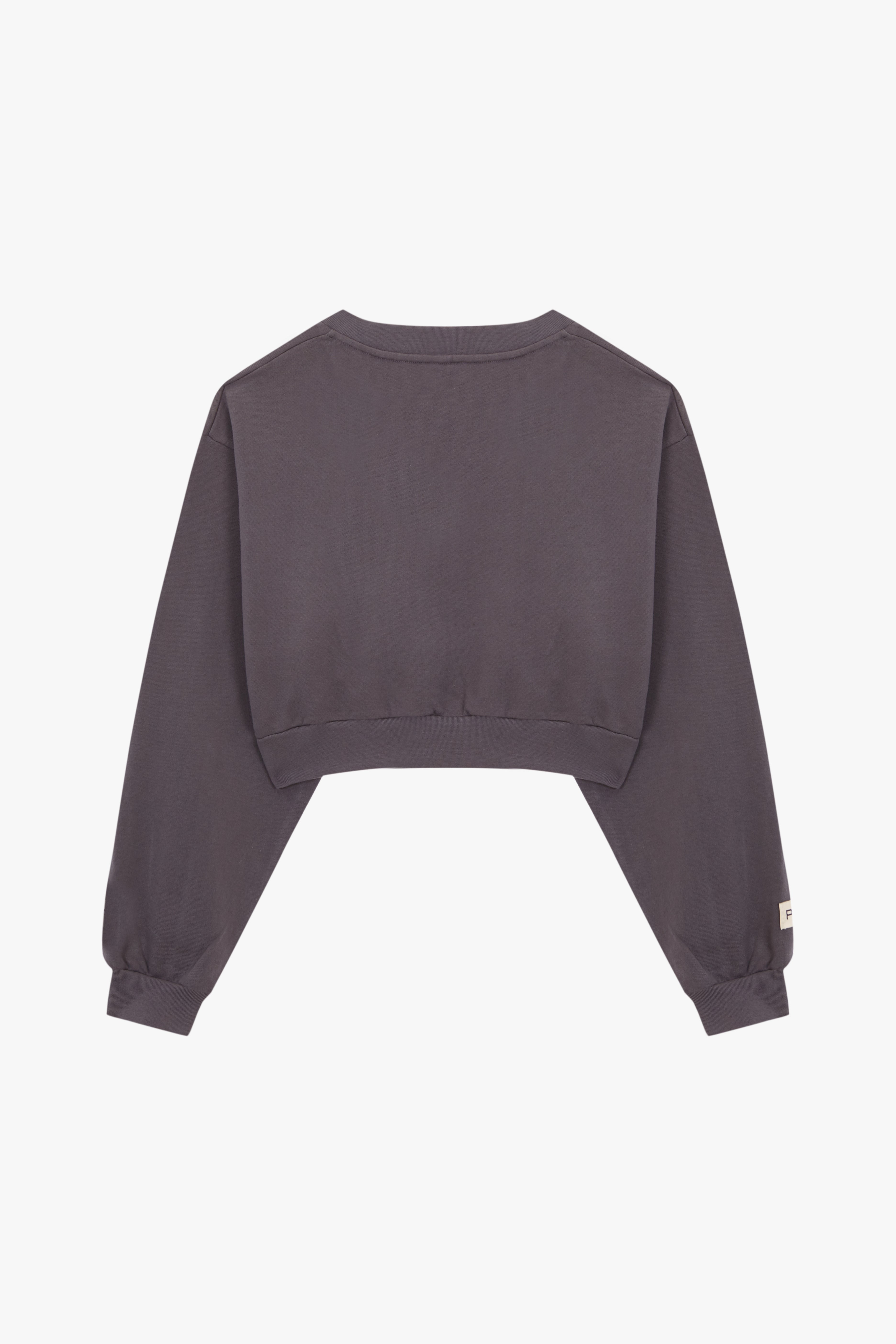 COZY CROP SWEAT - GRIS