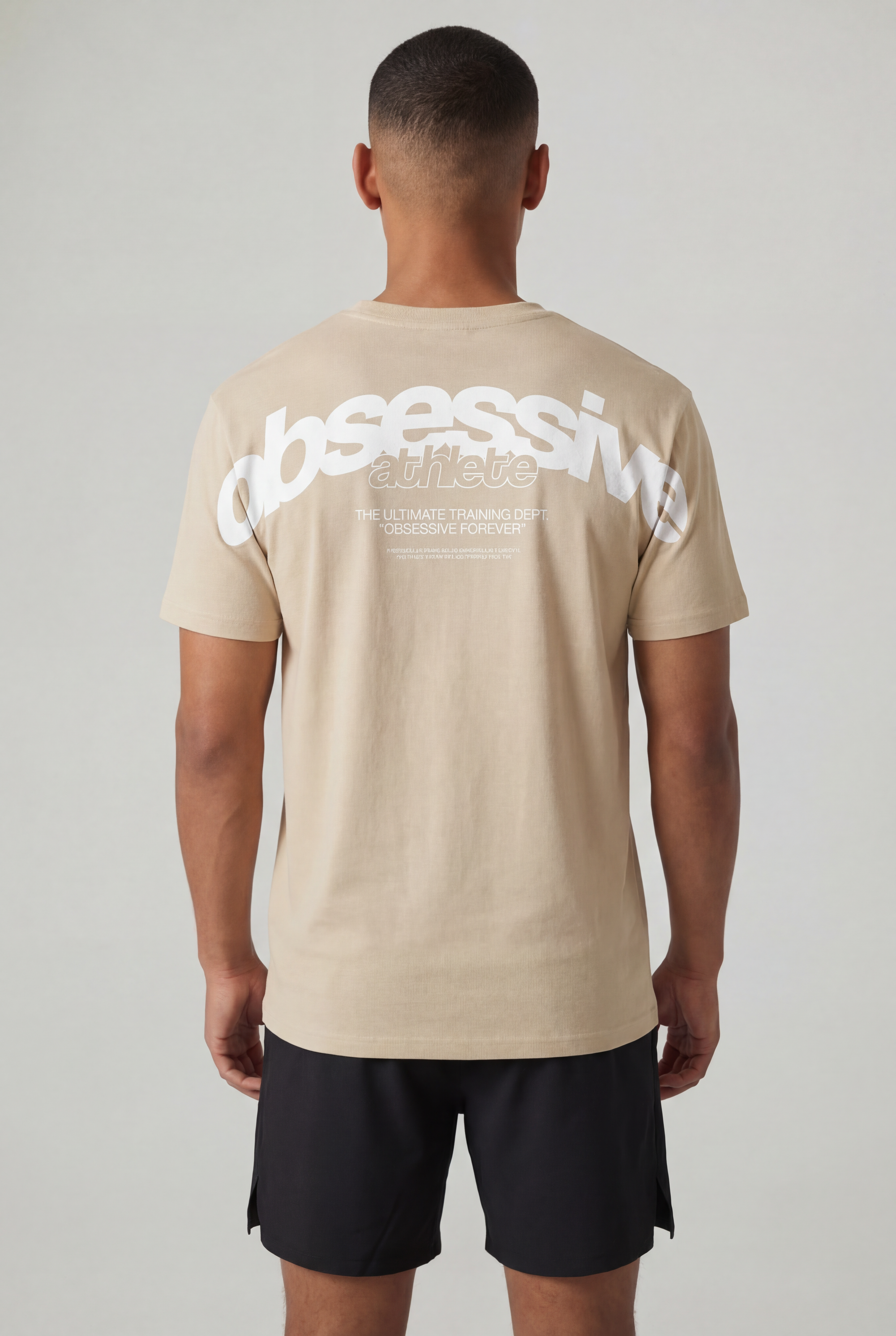 OBSESSIVE ATHLETE OVERSIZED T-SHIRT - BEIGE