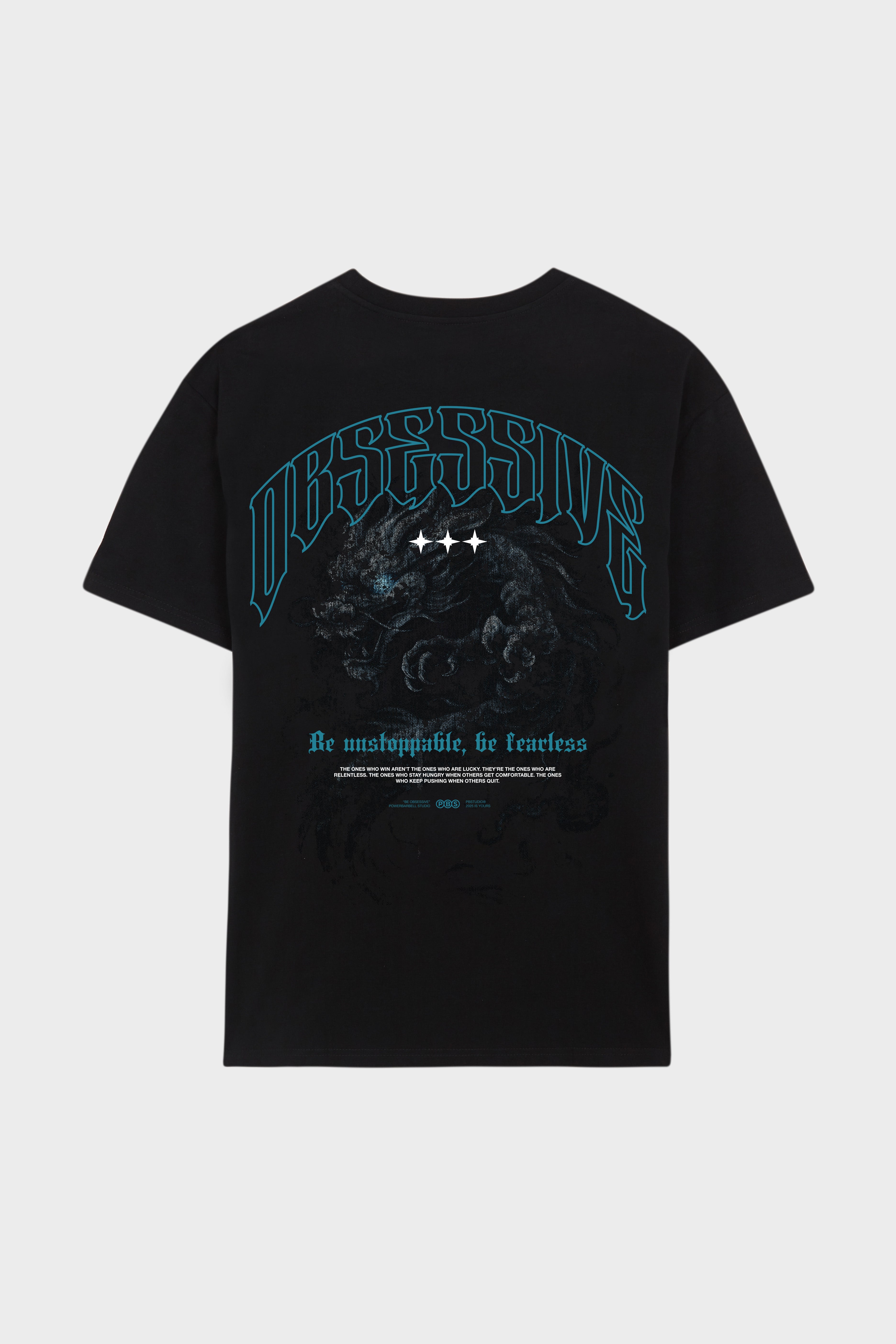 ETERNAL DRAGON OVERSIZED T-SHIRT - NEGRO