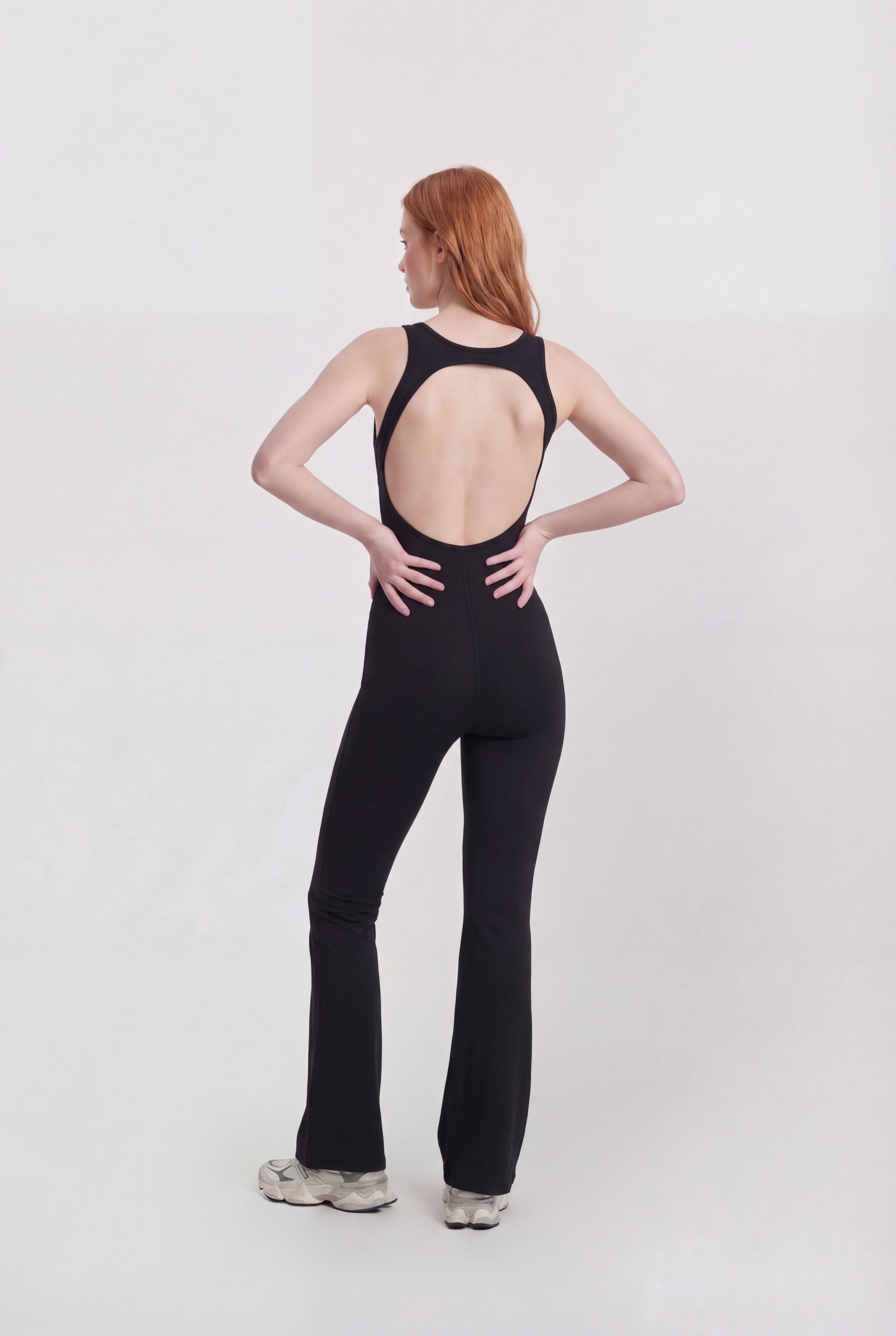 JUMPSUIT FLARED ELITE - NEGRO
