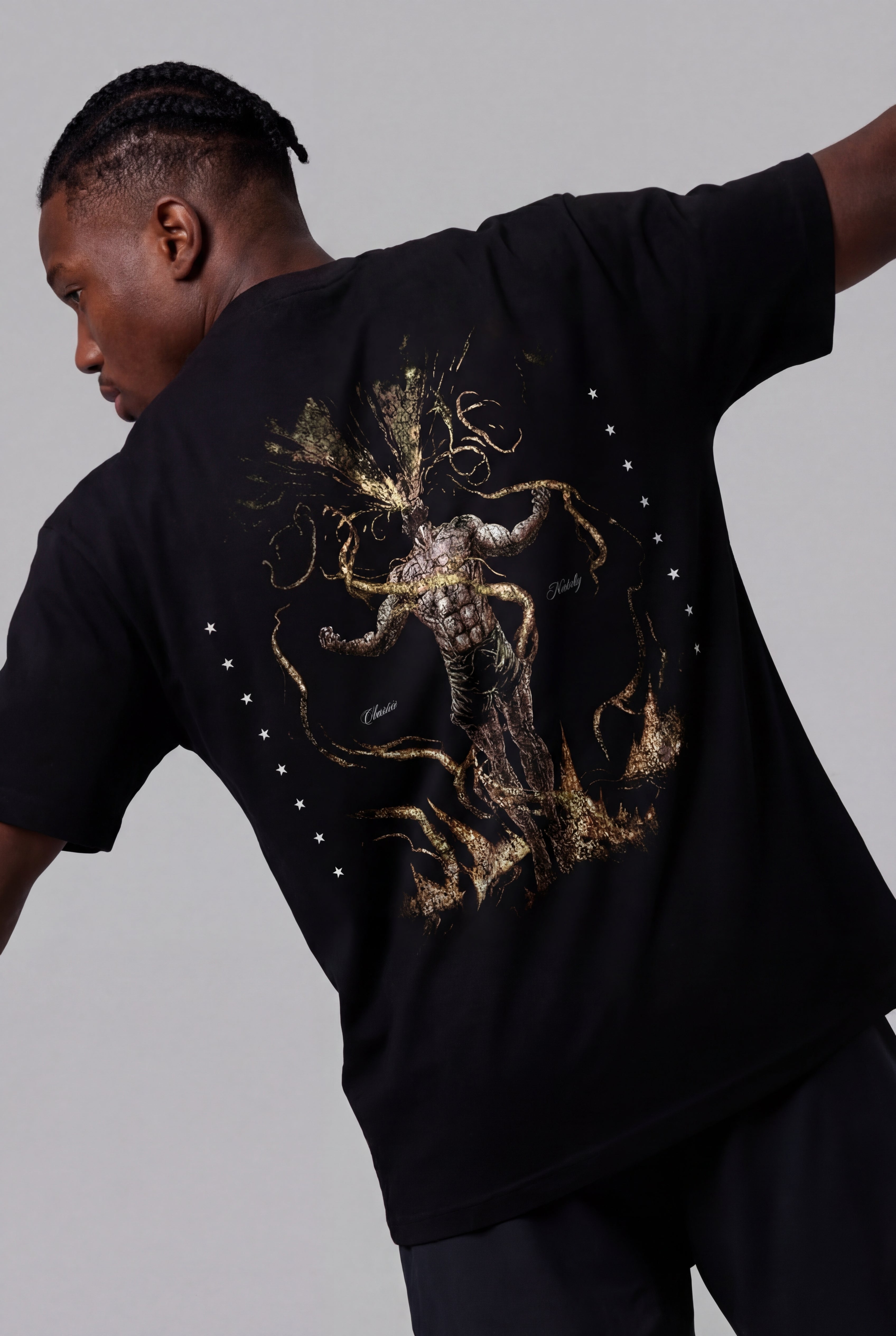 OBSESSIVE SOUL OVERSIZED T-SHIRT - NEGRO