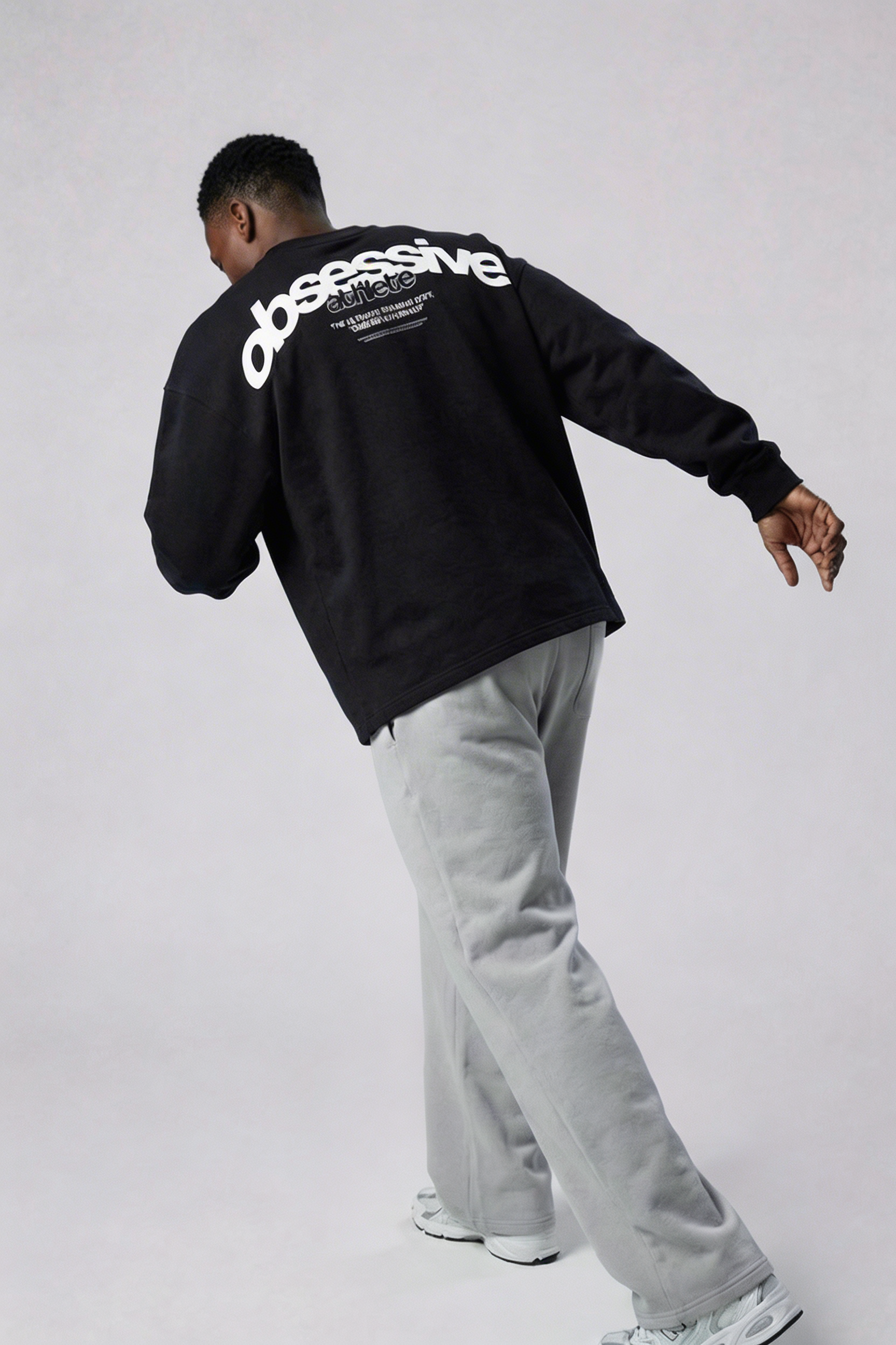 OBSESSIVE ATHLETE CREWNECK - NEGRO