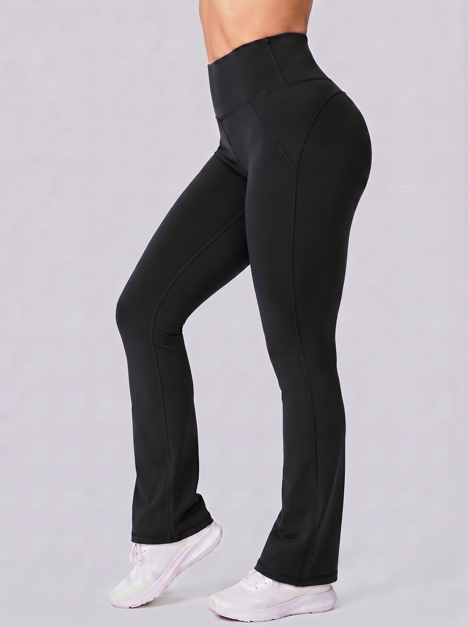 LEGGINGS FLARED INFINITY - NEGRO