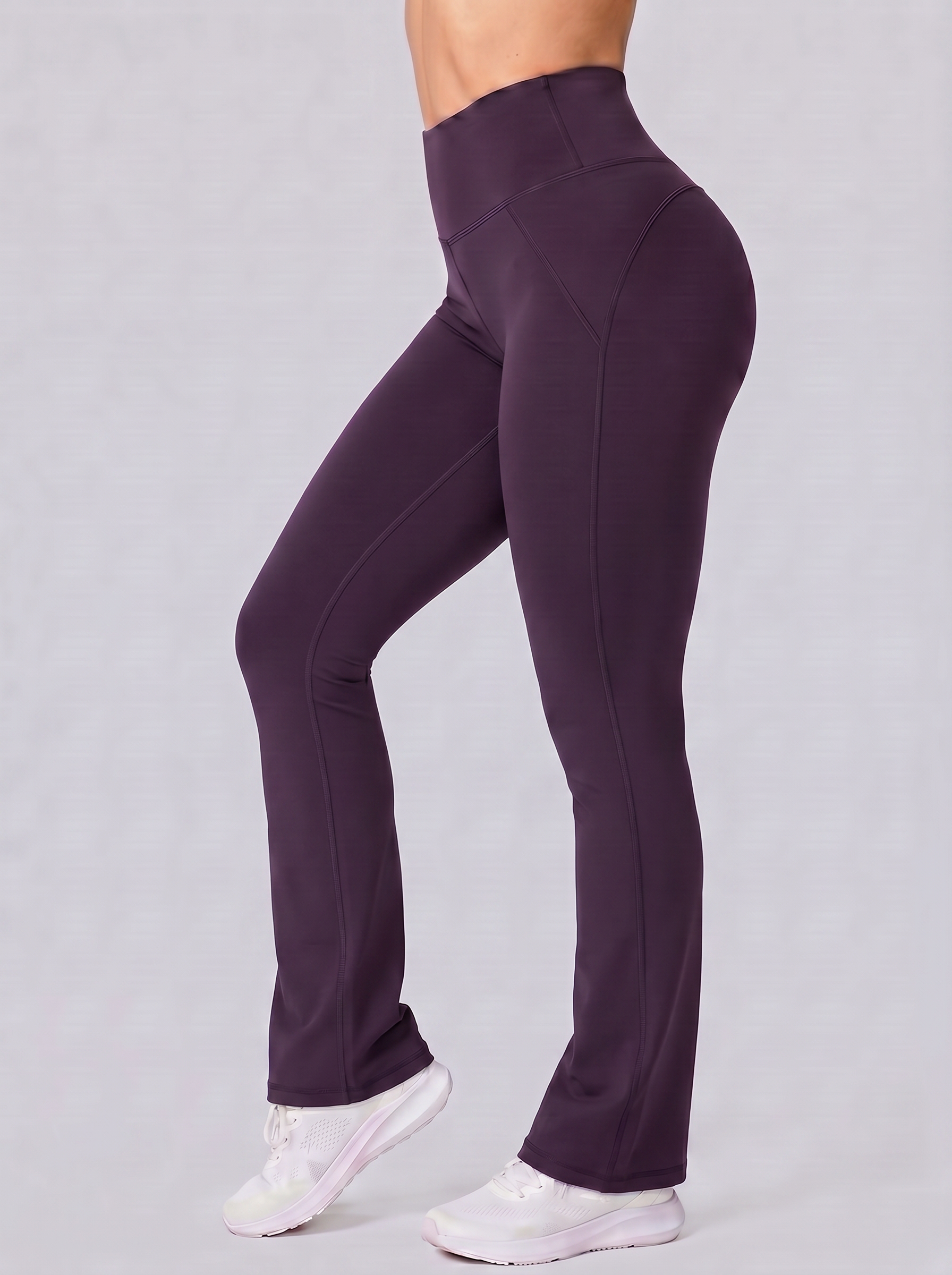 LEGGINGS FLARED INFINITY - MORADO