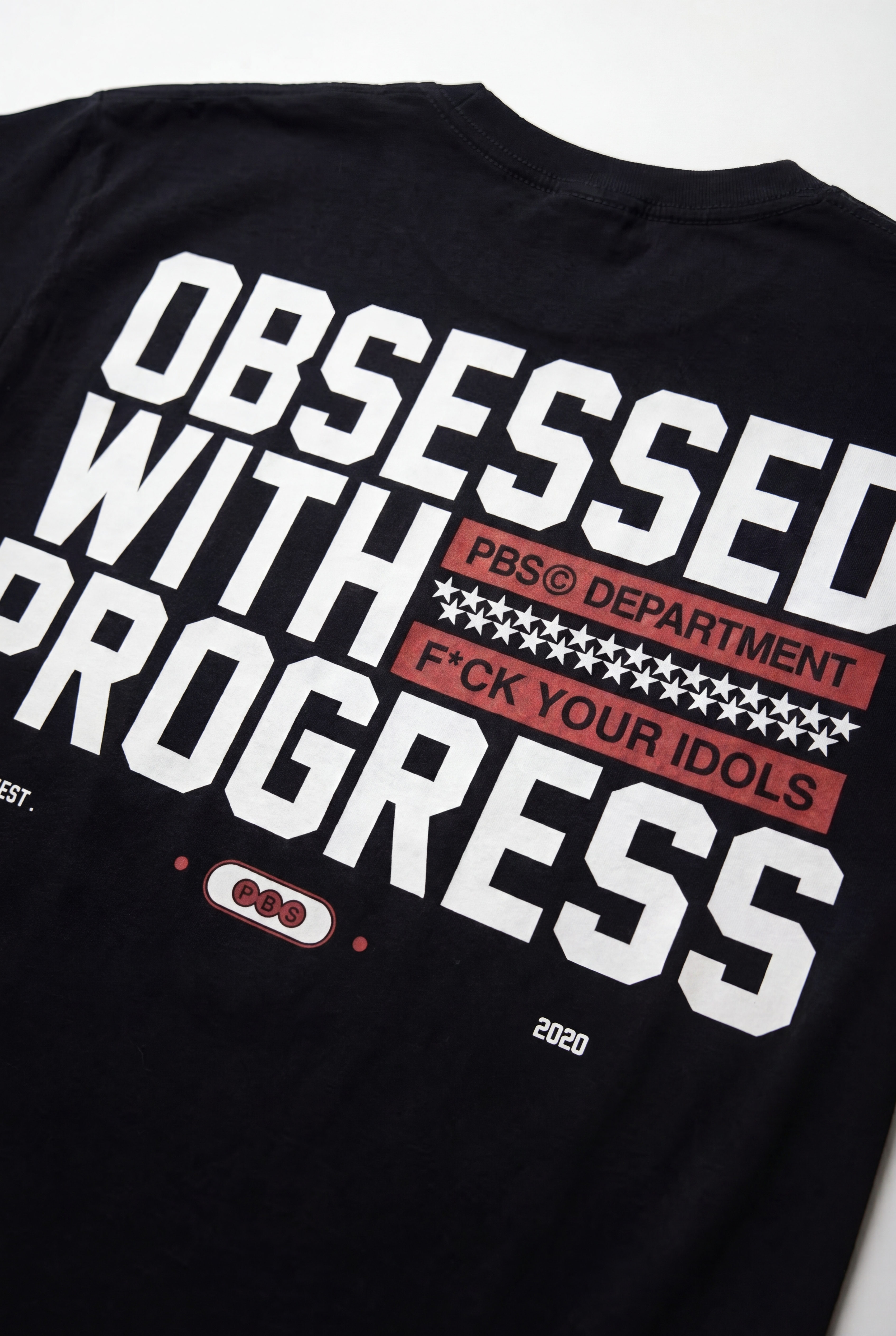 OBSESSED WITH PROGRESS OVERSIZED T-SHIRT - NEGRO