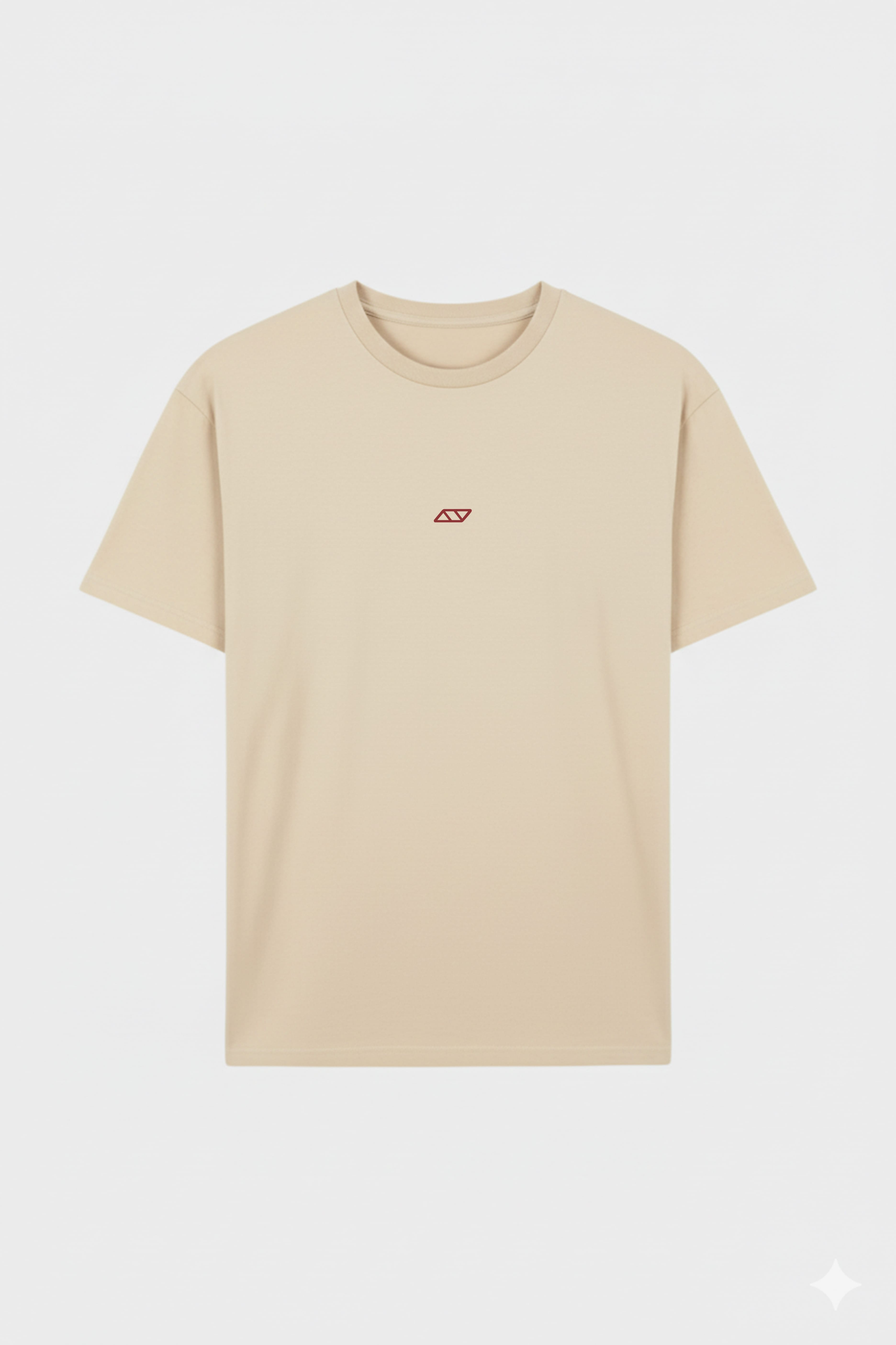 OBSESSIVE 2.0 OVERSIZED T-SHIRT - BEIGE Y GRANATE