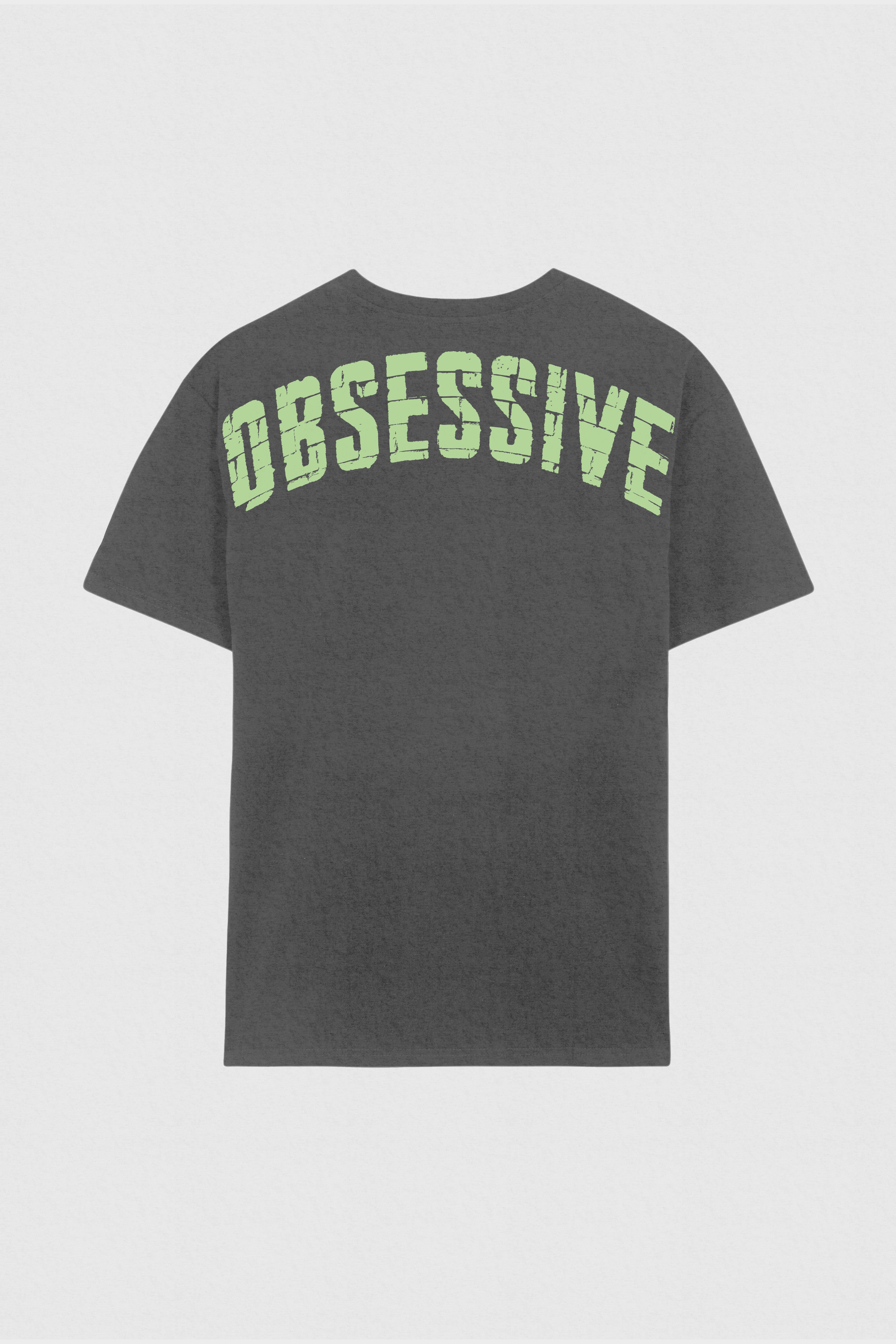 OBSESSIVE 2.0 OVERSIZED T-SHIRT - GRIS Y VERDE