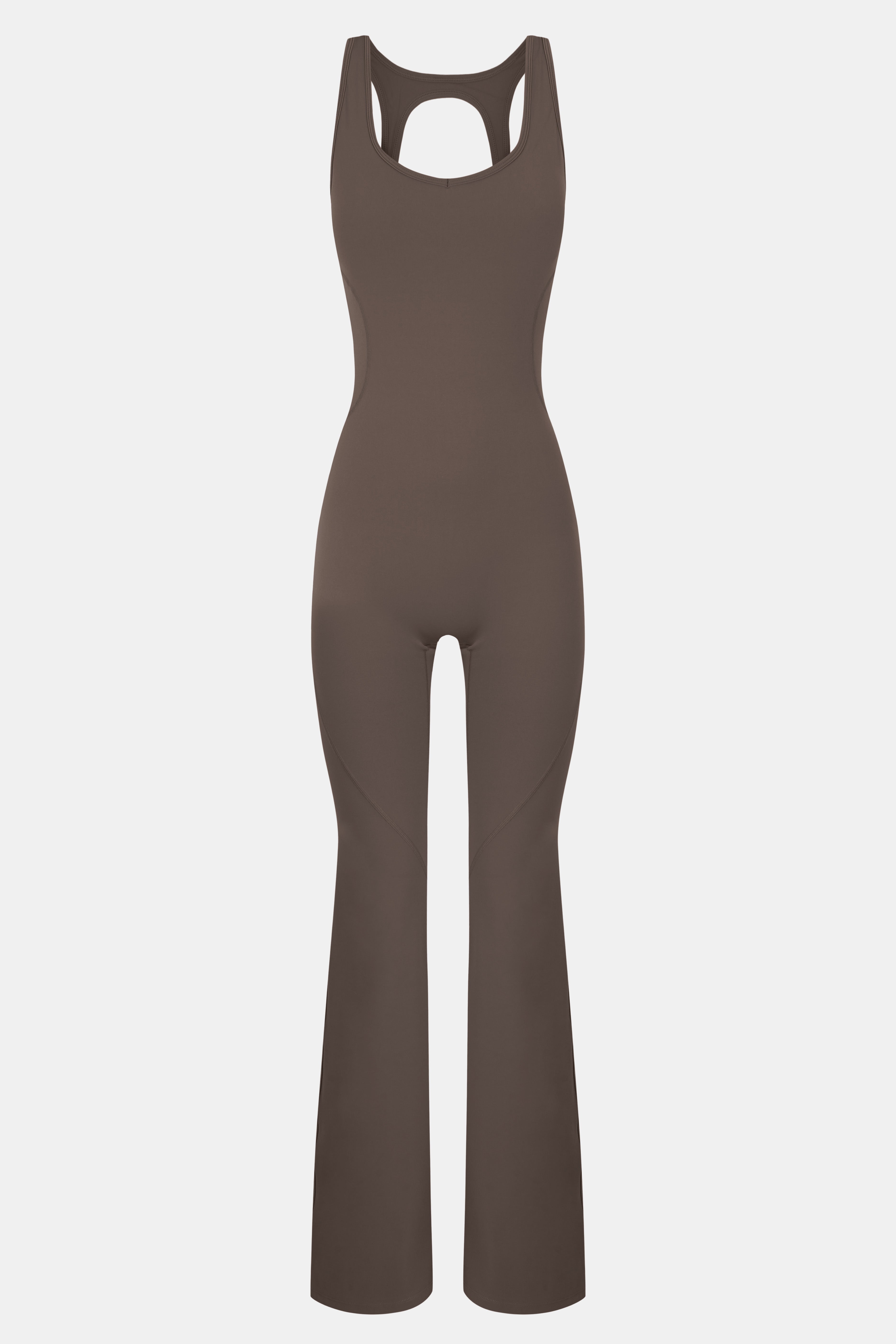 JUMPSUIT FLARED ELITE - MARRON