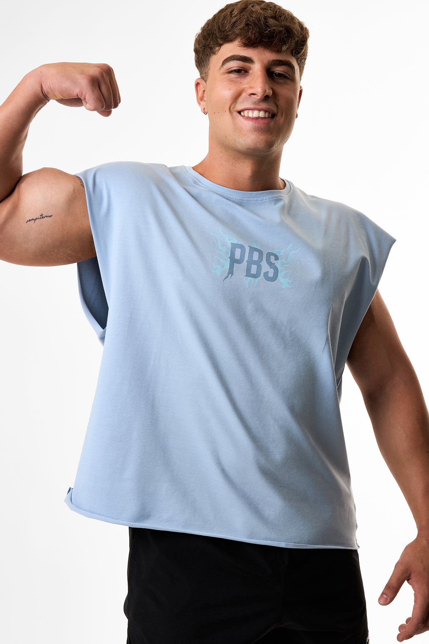 OBSESSIVE FLAME TANK TOP - AZUL