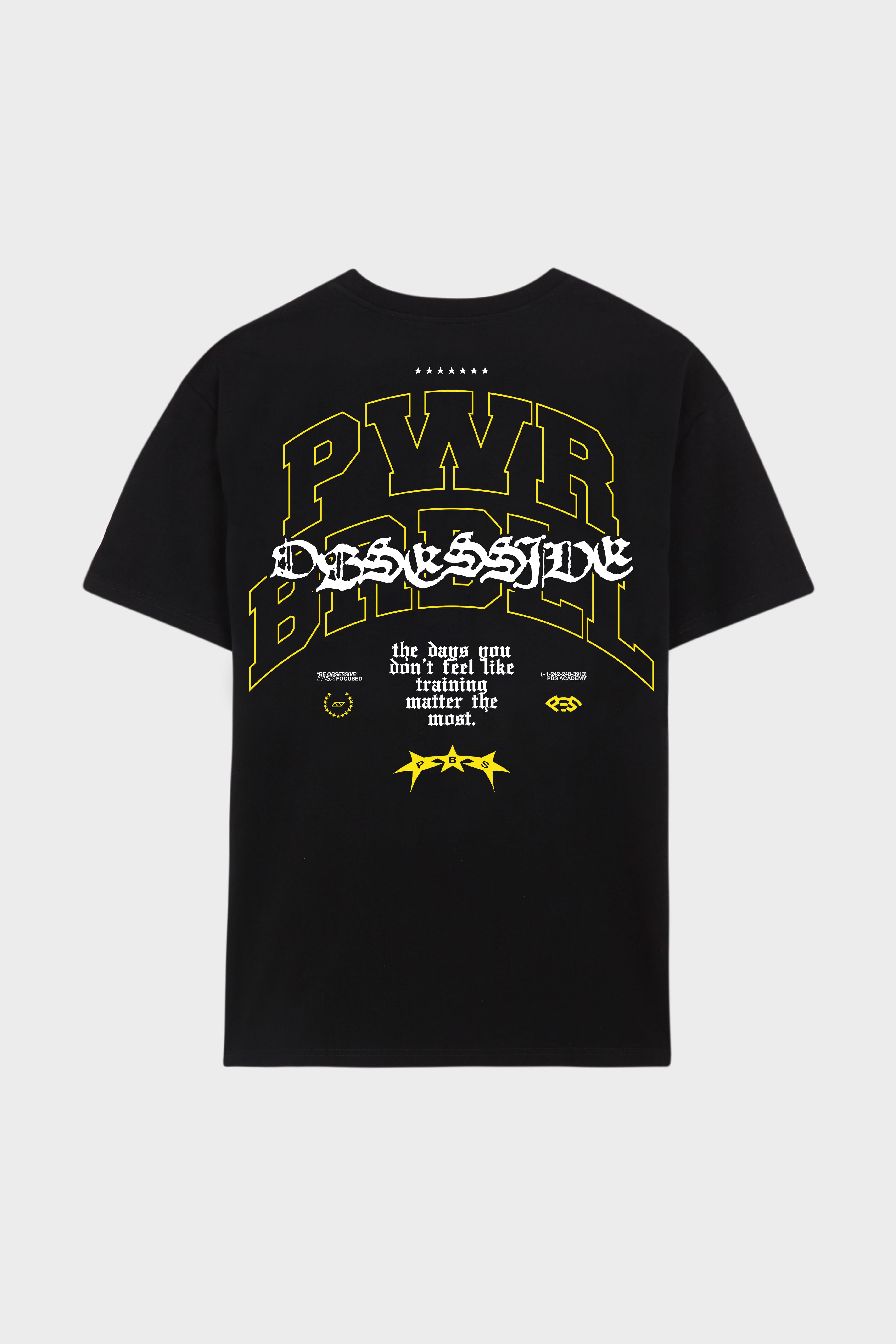 PWR BARBELL OVERSIZED T-SHIRT - NEGRO