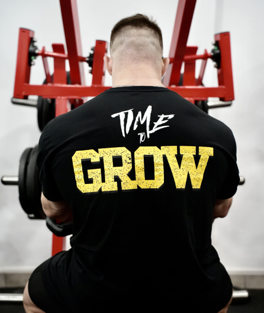 Camiseta Time to Grow - Negro