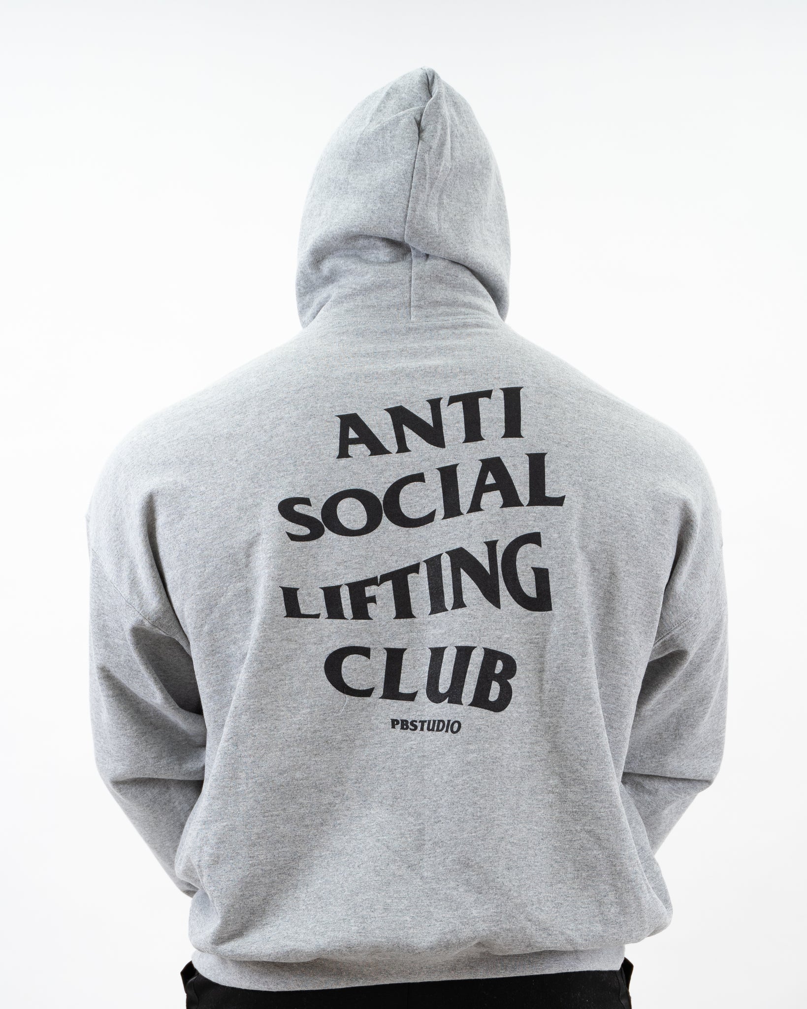 SUDADERA ANTI SOCIAL LIFTING CLUB - GRIS