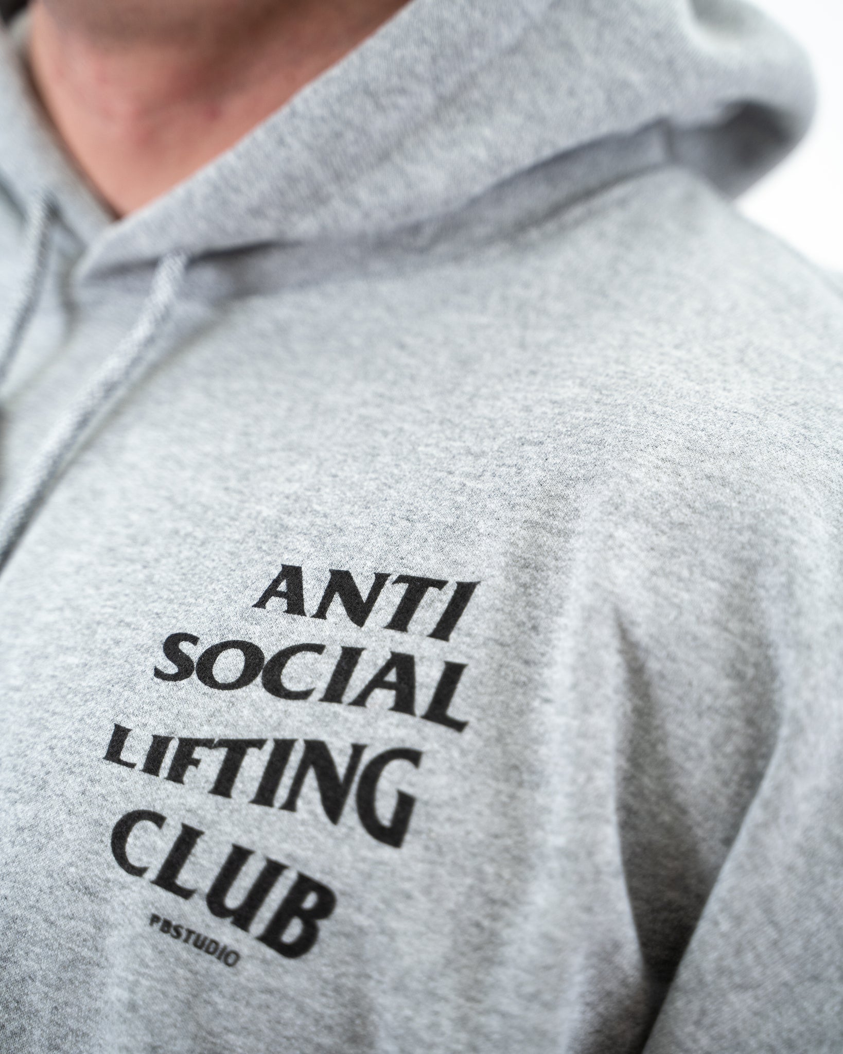 SUDADERA ANTI SOCIAL LIFTING CLUB - GRIS