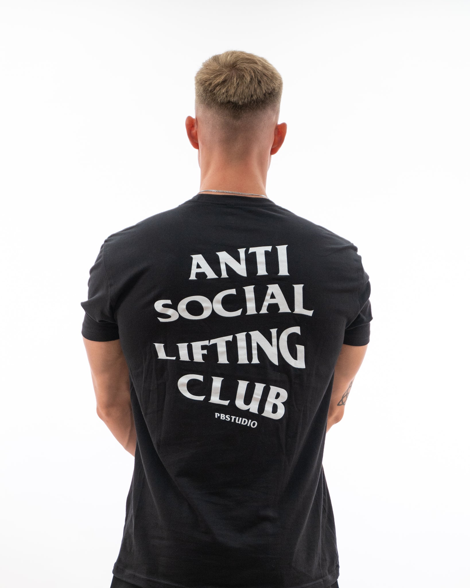 CAMISETA ANTI SOCIAL LIFTING CLUB - NEGRO