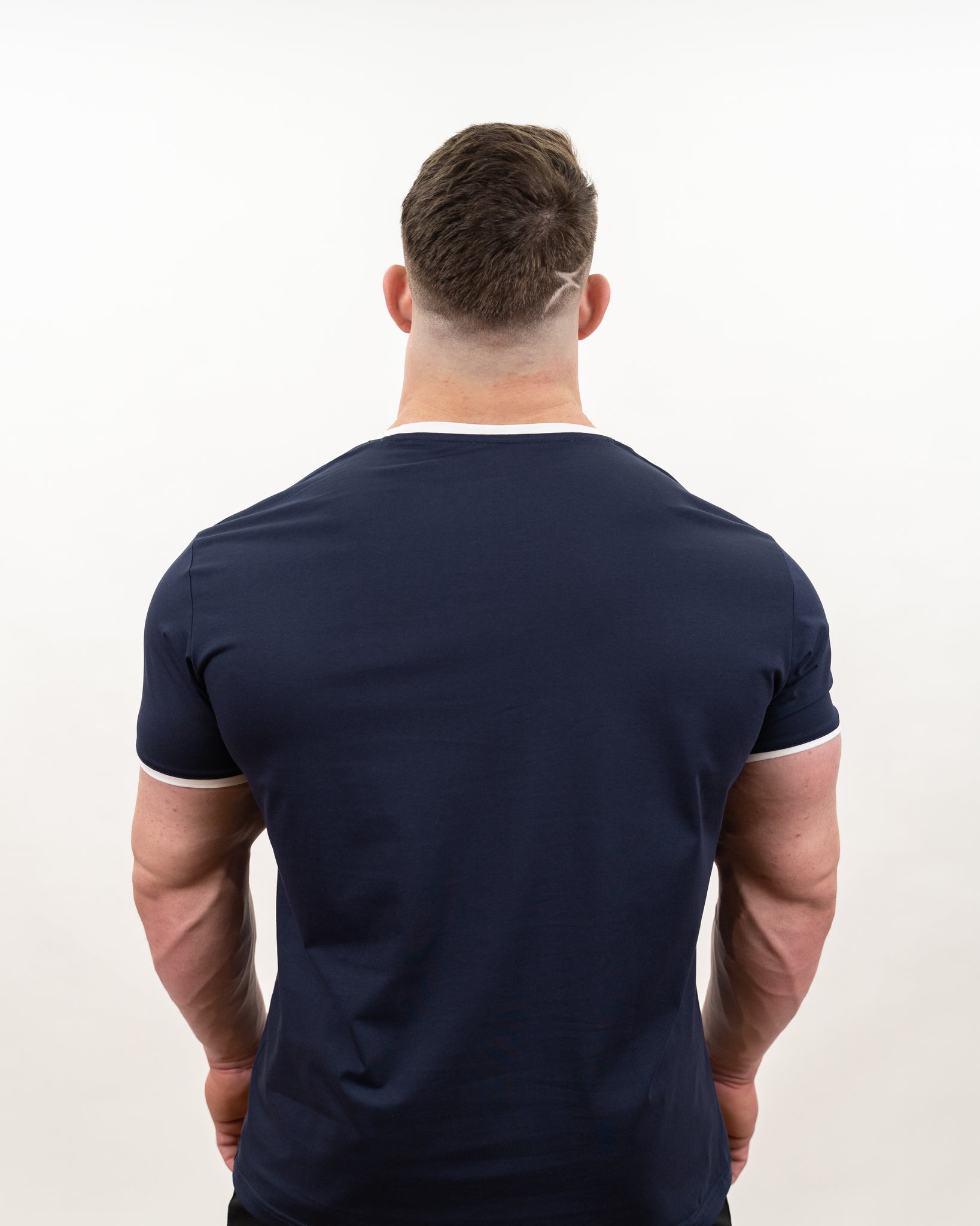 Embroidered T-shirt - Navy