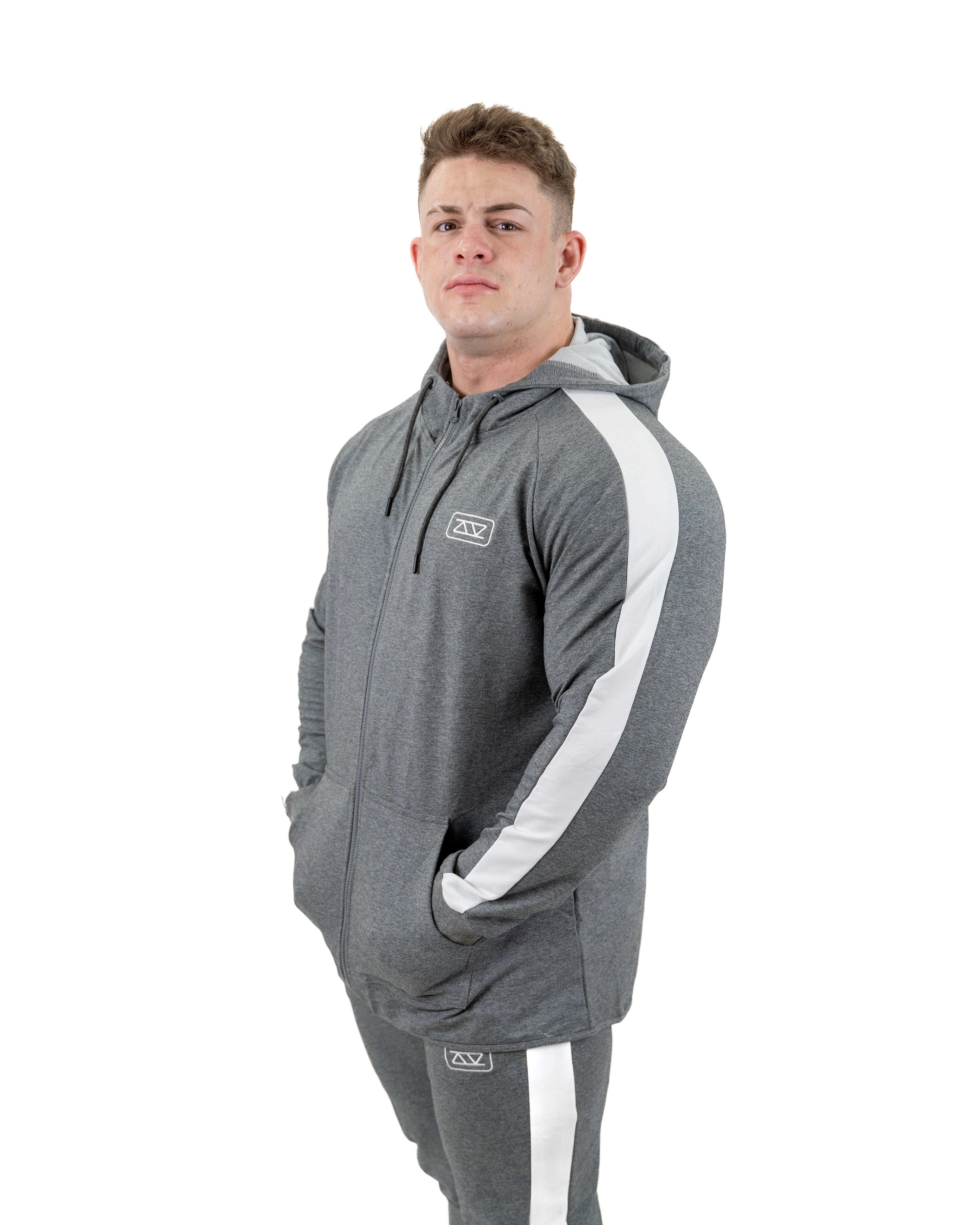 CHAQUETA ZIPPER PBS - GRIS