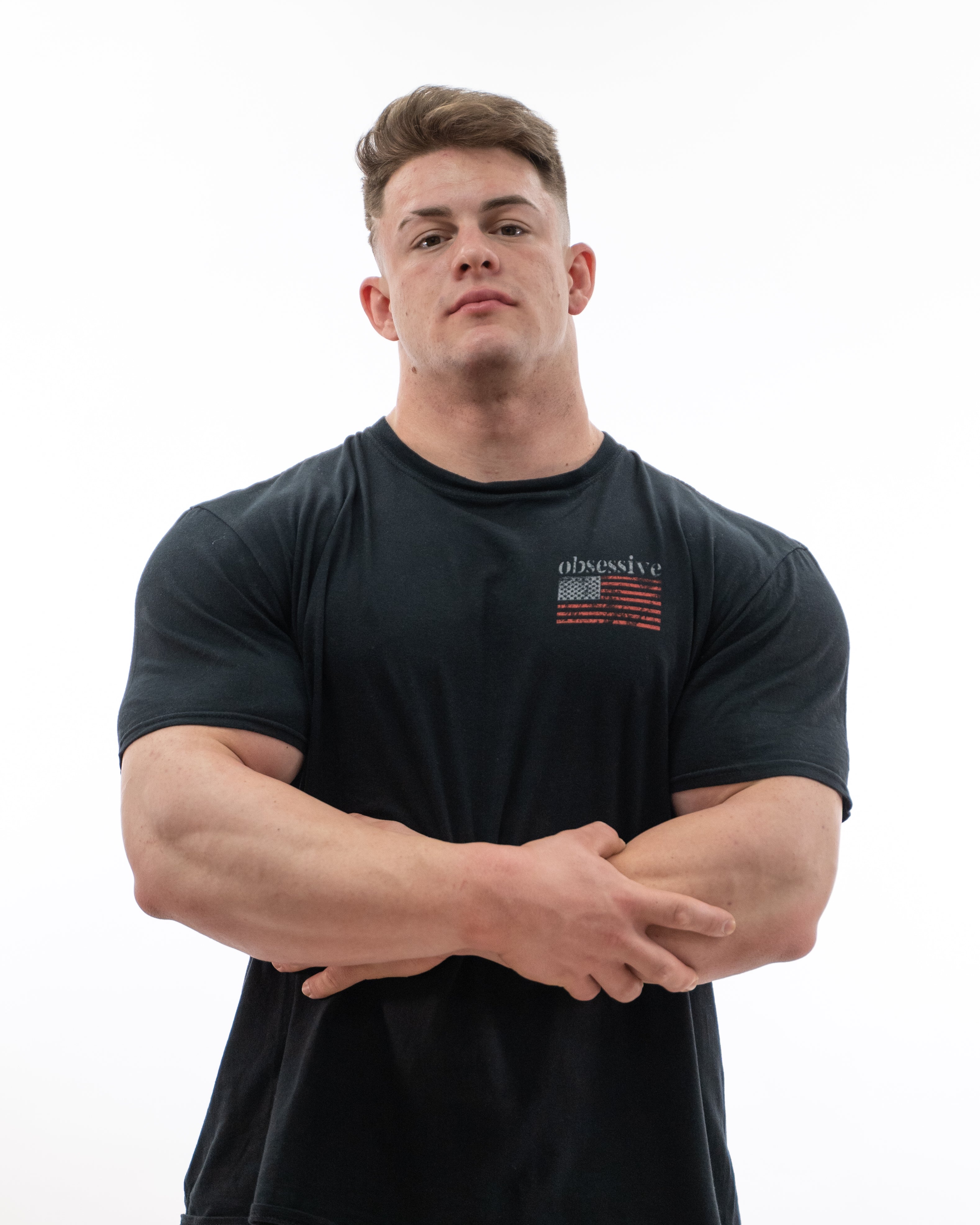 CAMISETA OBSESSIVE FLAG - NEGRO