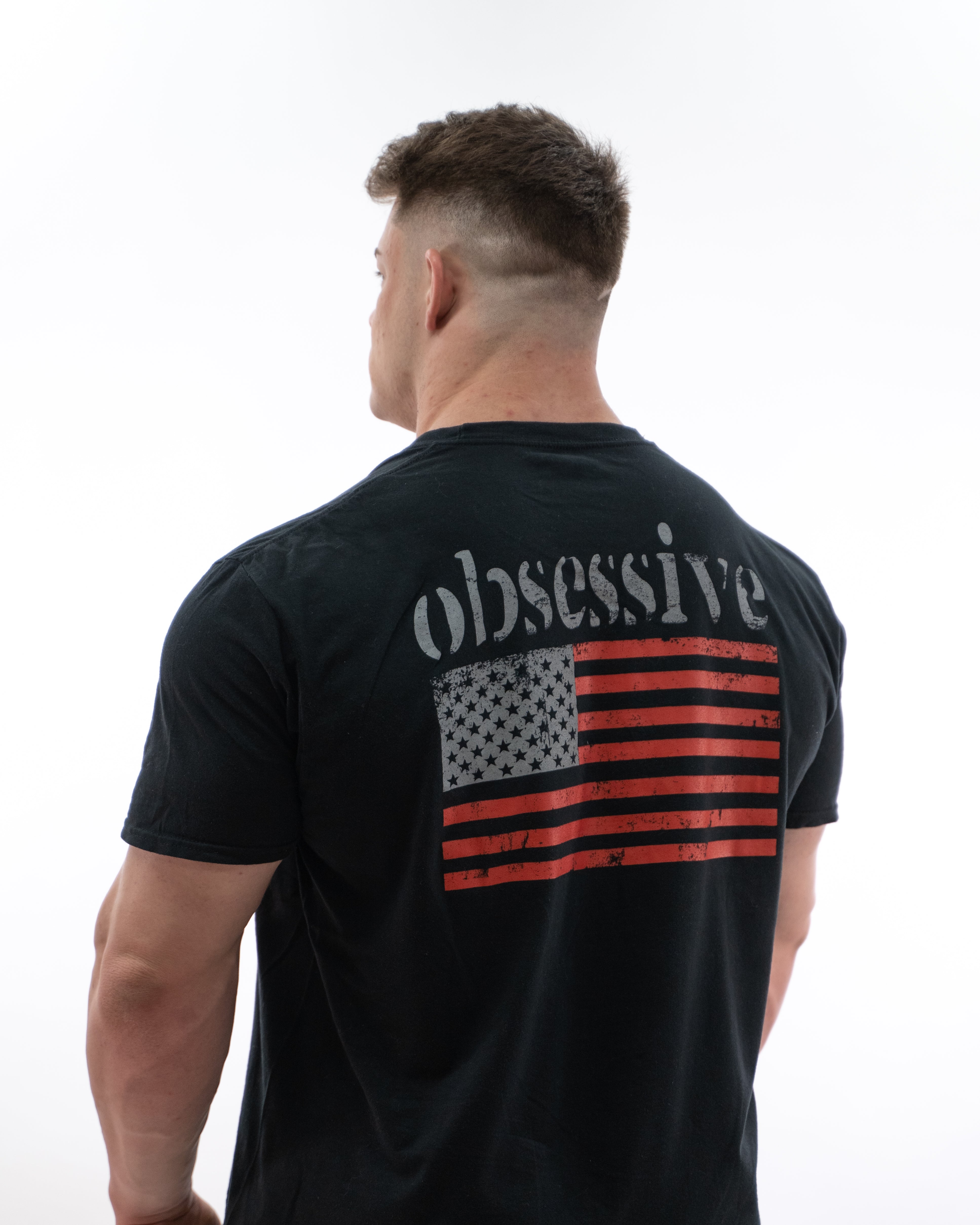 CAMISETA OBSESSIVE FLAG - NEGRO